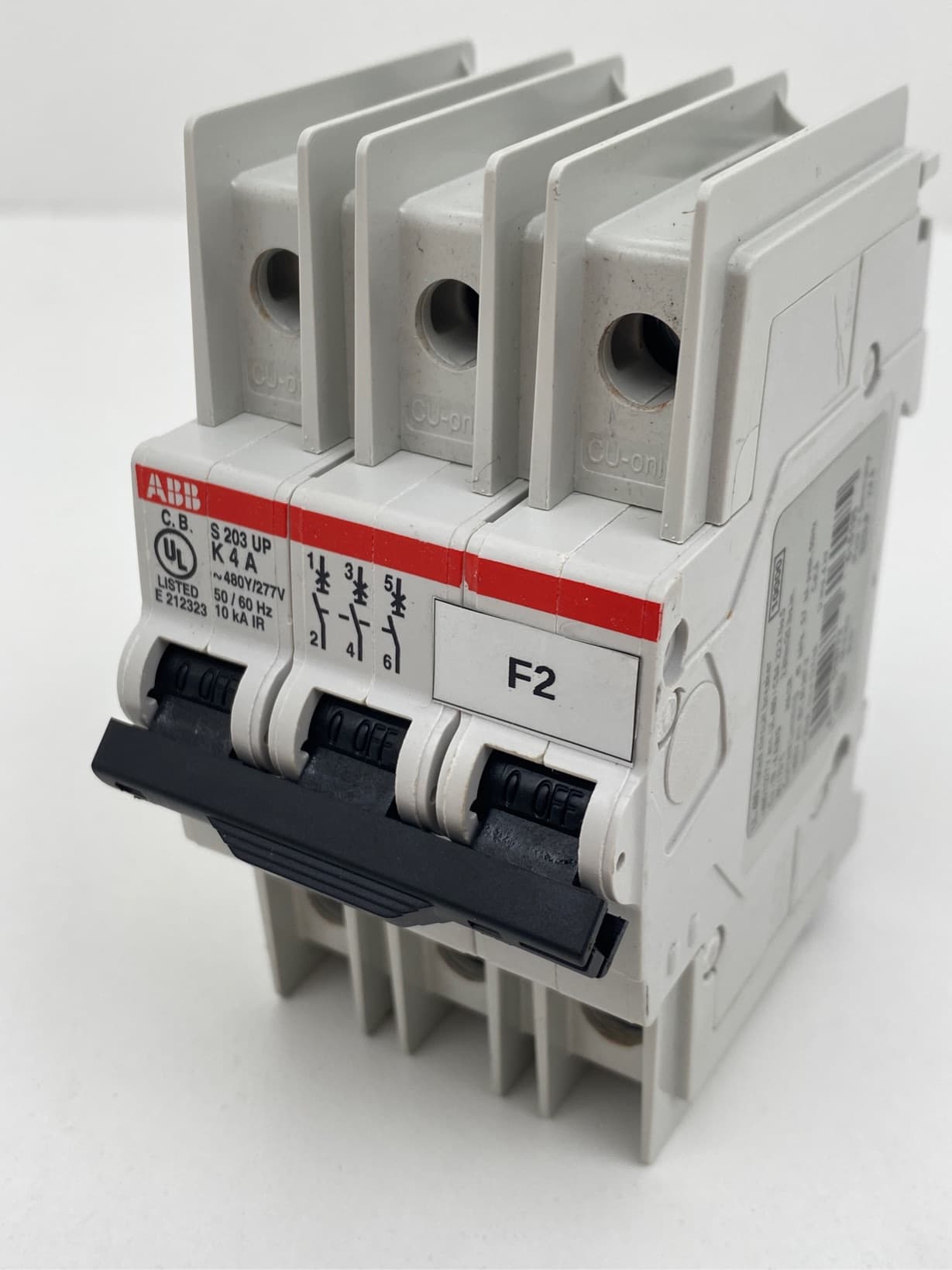ABB S203-K4 Miniature Circuit Breaker 3P, 480Y/277VAC, 4A