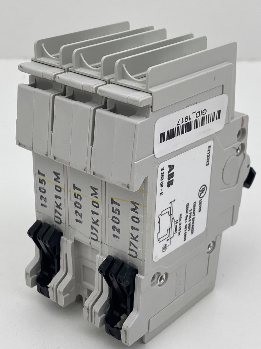 ABB S203-K10 Miniature Circuit Breaker 3P, 480Y/277V, 10A