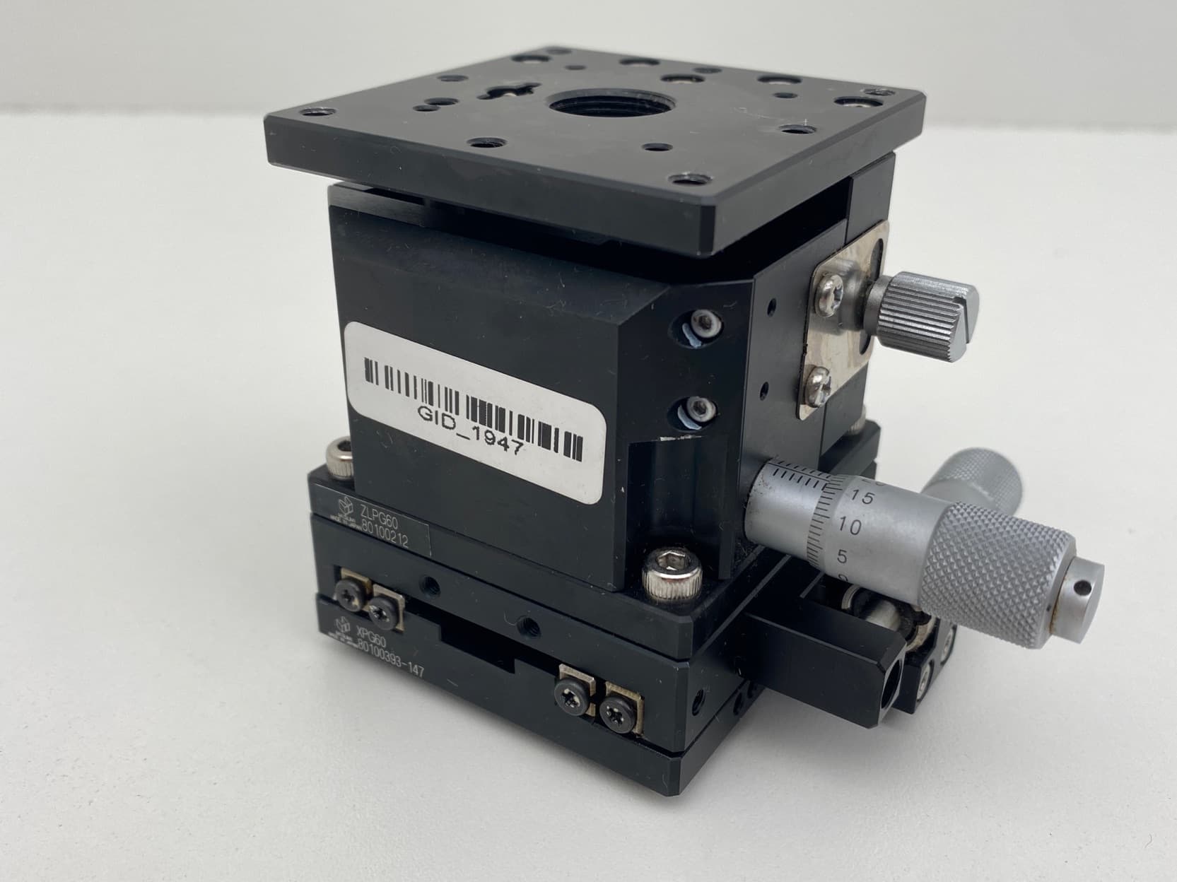 Misumi ZLPG60,XPG60 Manual Stages, Z-Axis ,X-Axis