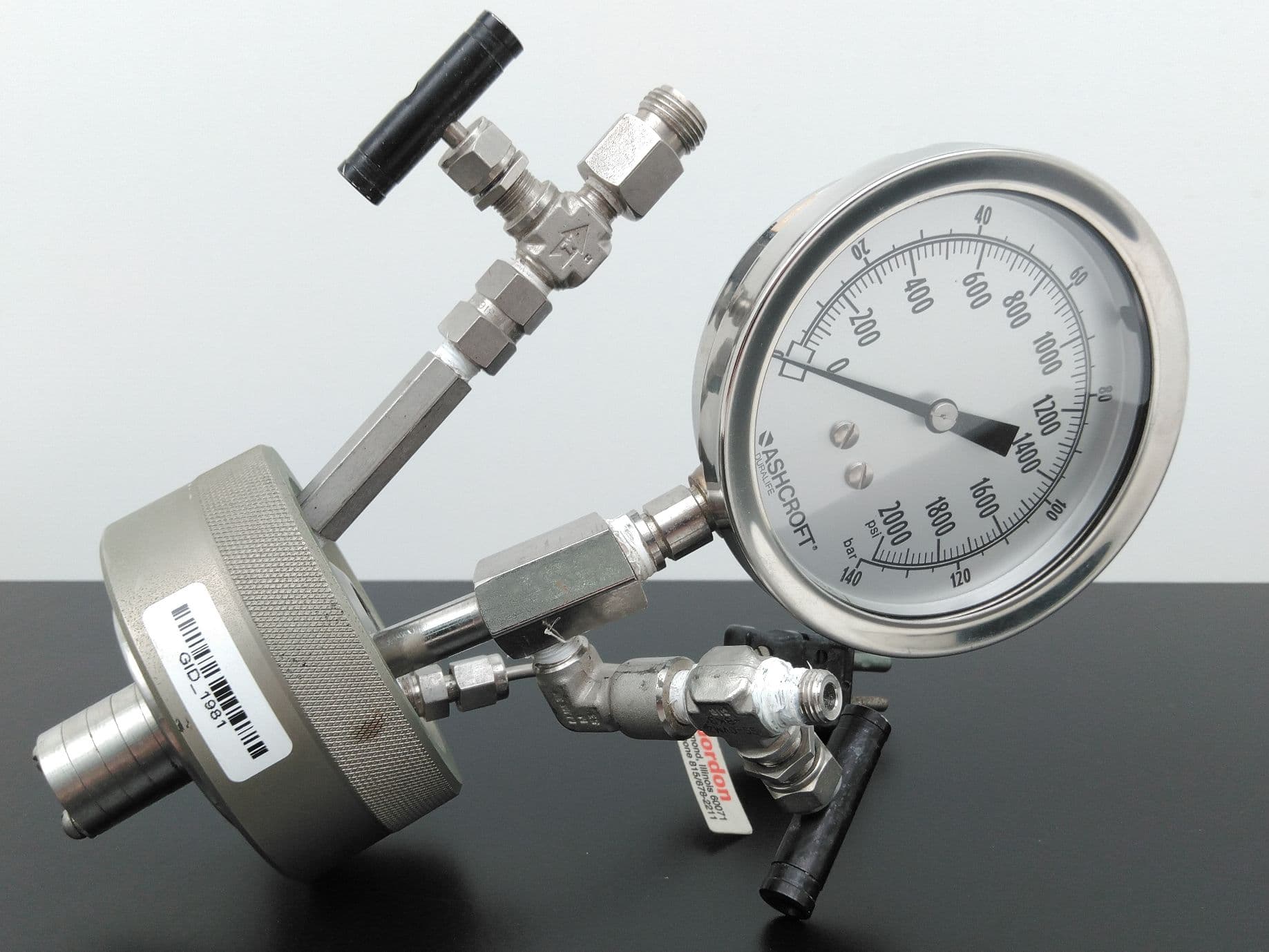 Parr Instrument 1378HC-T316 Reactor Cap 316T Stainless Steel