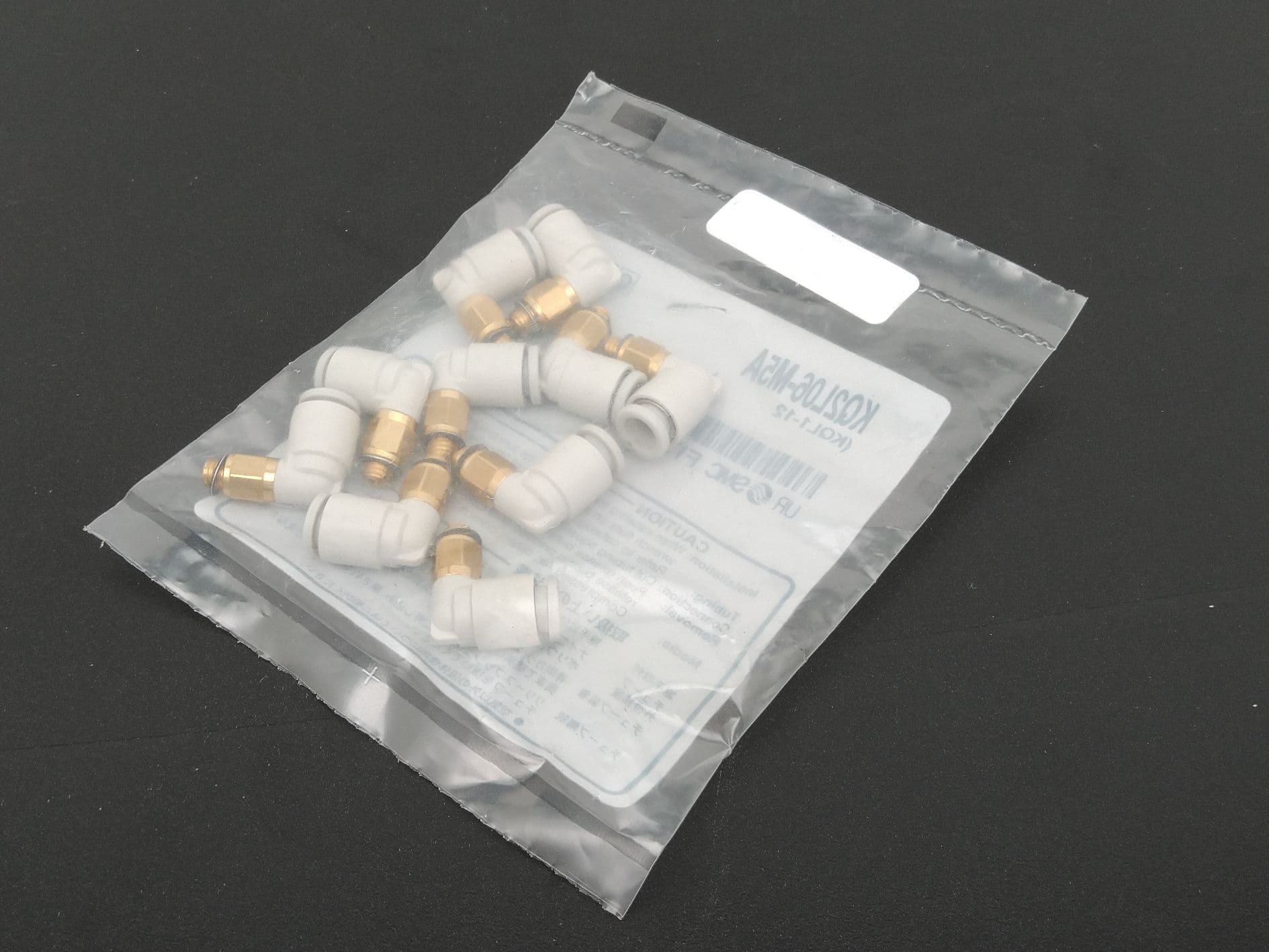 SMC KQ2L06-M5A 6mm Tube Push-to-Connect x 5mm Male Pipe Elbow (10PK)