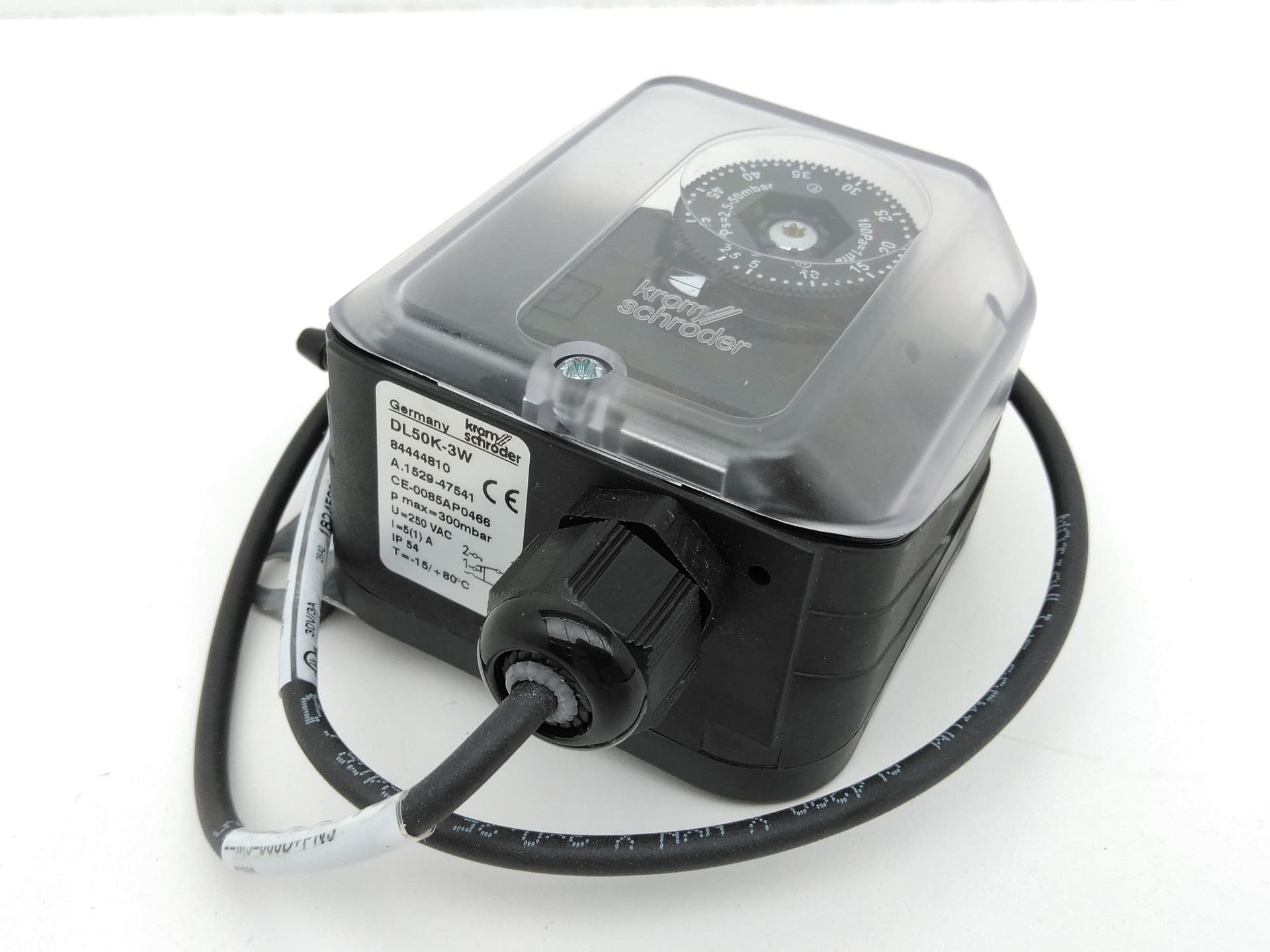 Kromschroder DL50K-3W 84444810 Pneumatic Pressure Switch Module