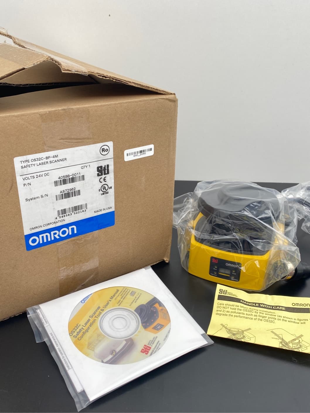 Omron OS32C-BP-4M, 40588-0011 Safety Laser Scanner, 24VDC