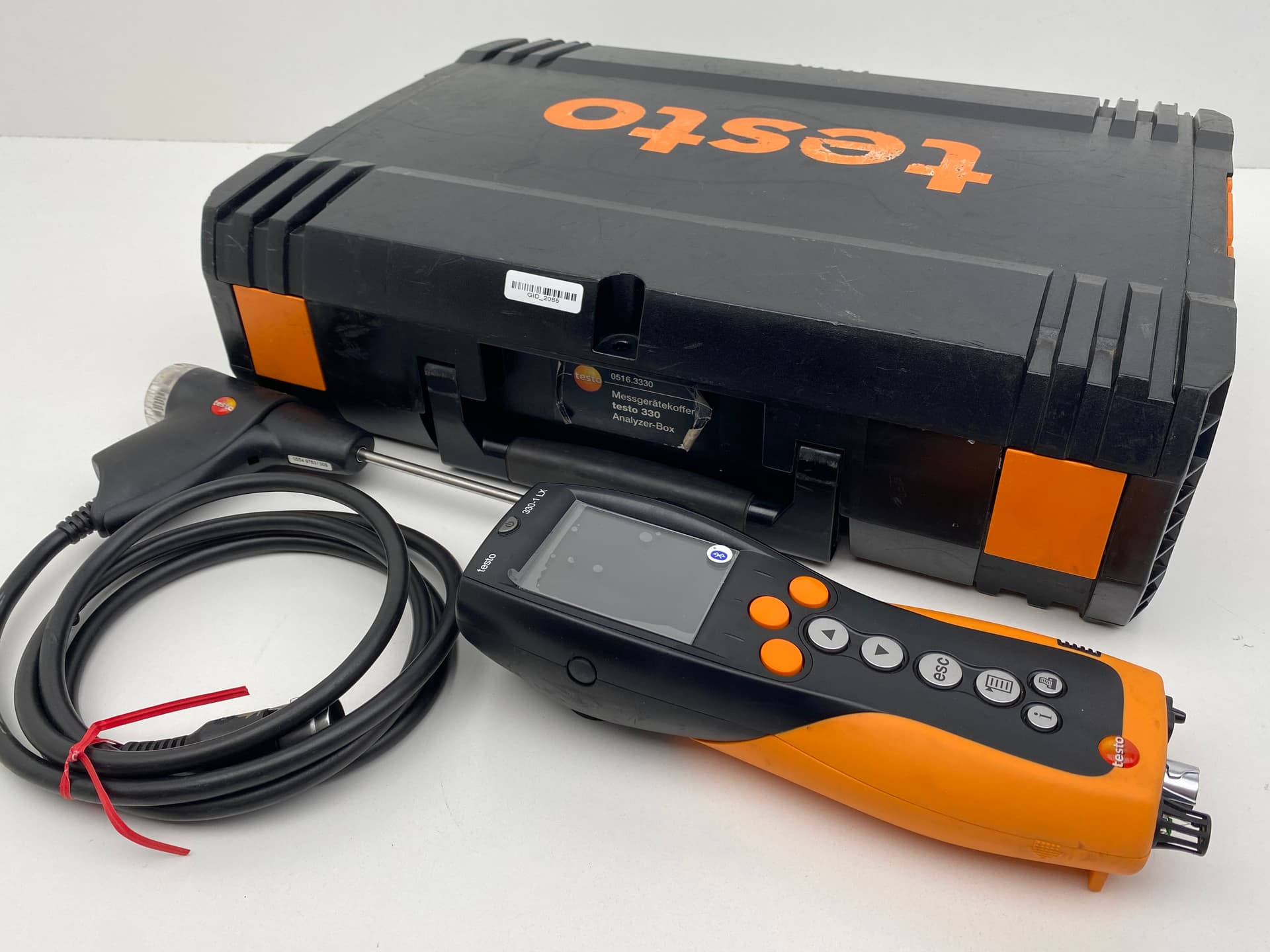 Testo 330-1 LX Commercial Combustion Analyzer Kit w/ 12” Prob, Case and Charger