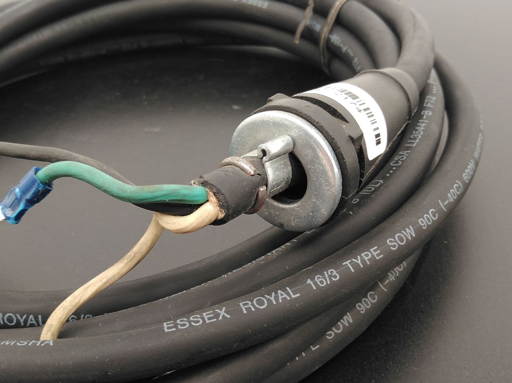 CM Columbus McKinnon 28548 Hoist Power Cable Assembly, 15' 115V