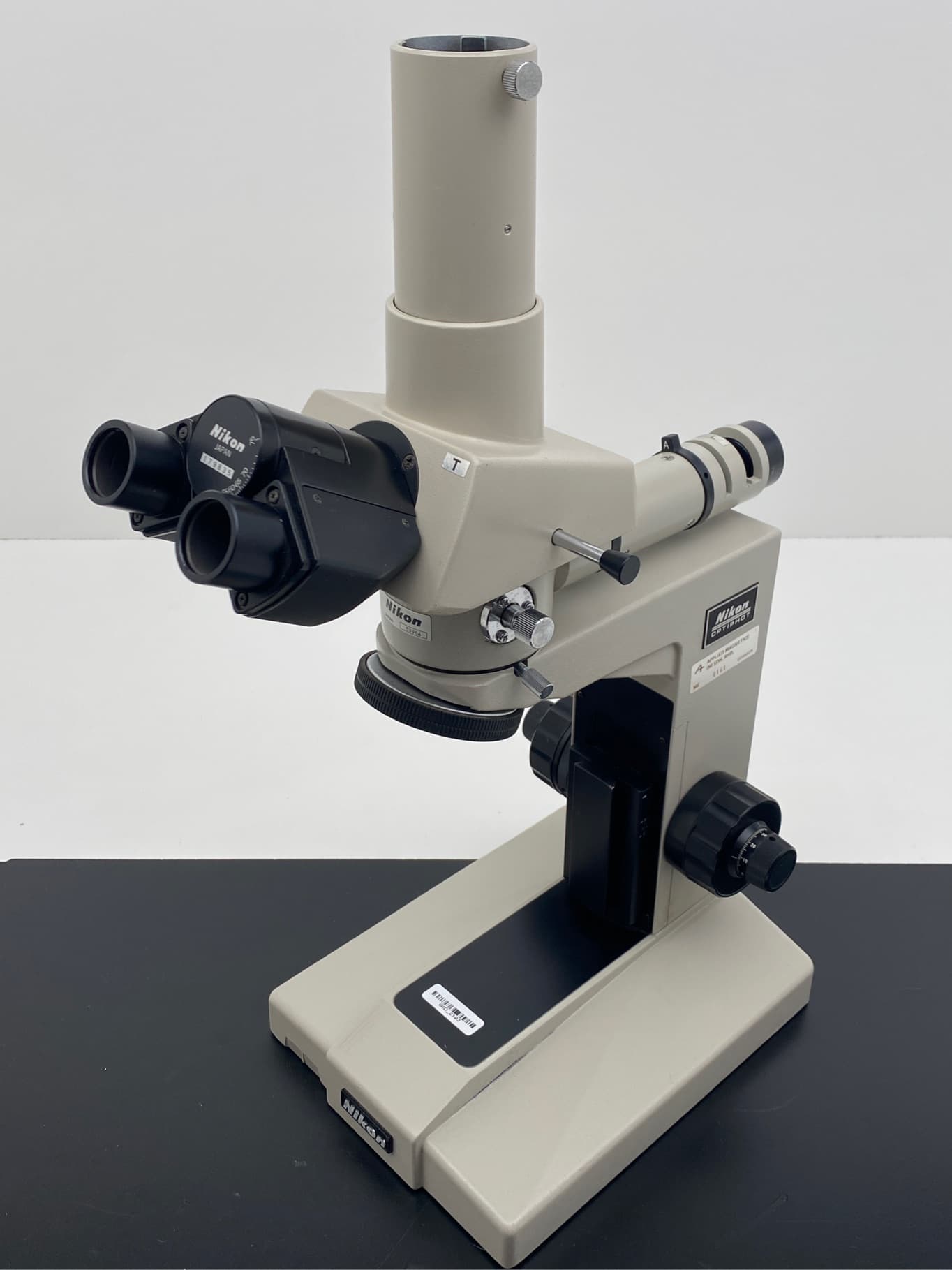 Nikon Optiphot Microscope Base with Trinocular