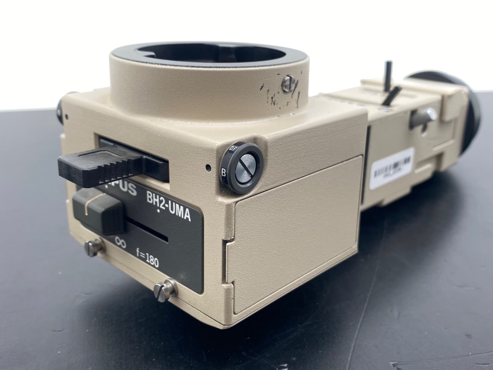 Olympus BH2-UMA Vertical Illuminator w/ Dark and Bright Field Cubes + UCLW Lens