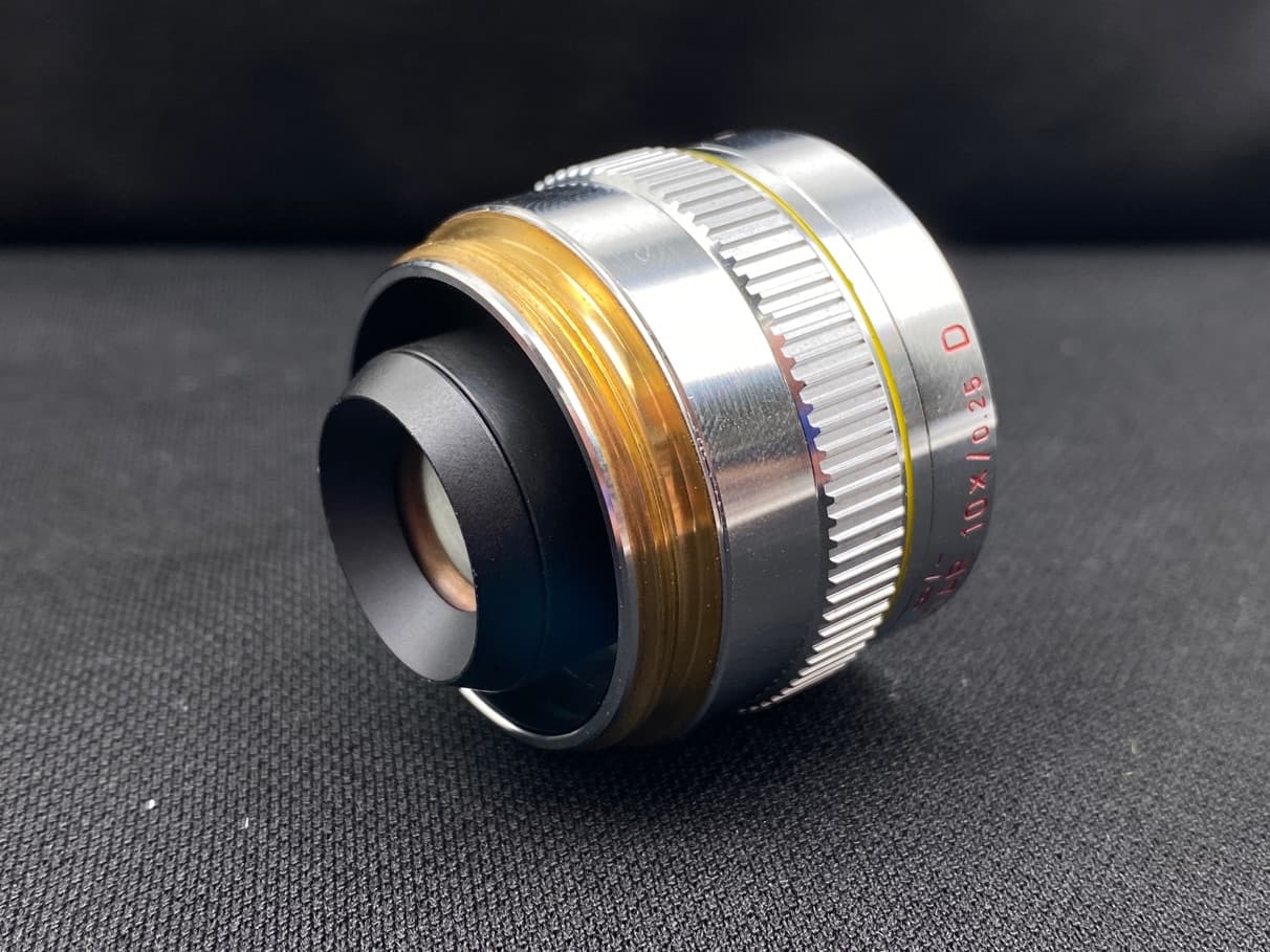 Leitz Wetzlar PL Fluotar 10x/0.25 D Microscope Objective Lens BF/DF