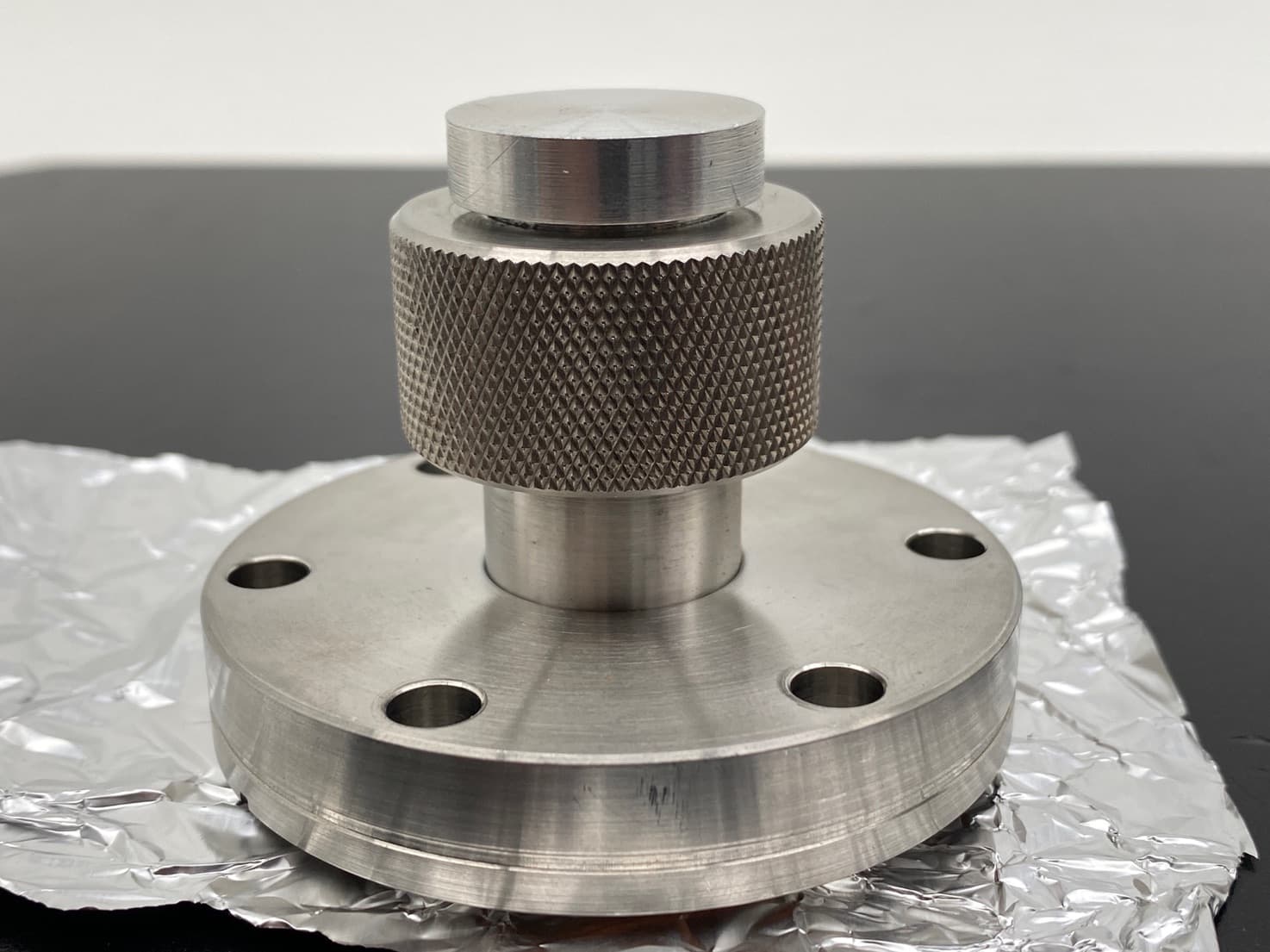 Unbranded 2.75" Conflat to 1/2" Tube Adapter