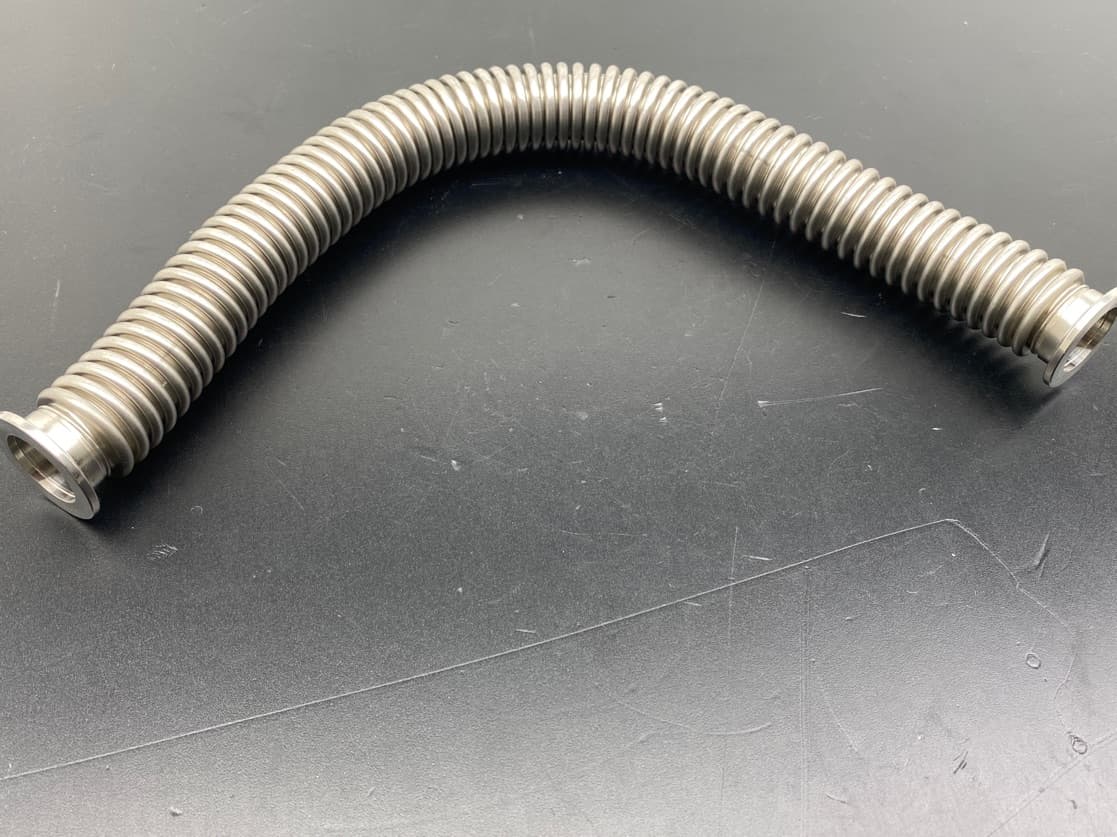 Vacuum Fitting KF25 SS Formed Vacuum Hose Bellow, 19”