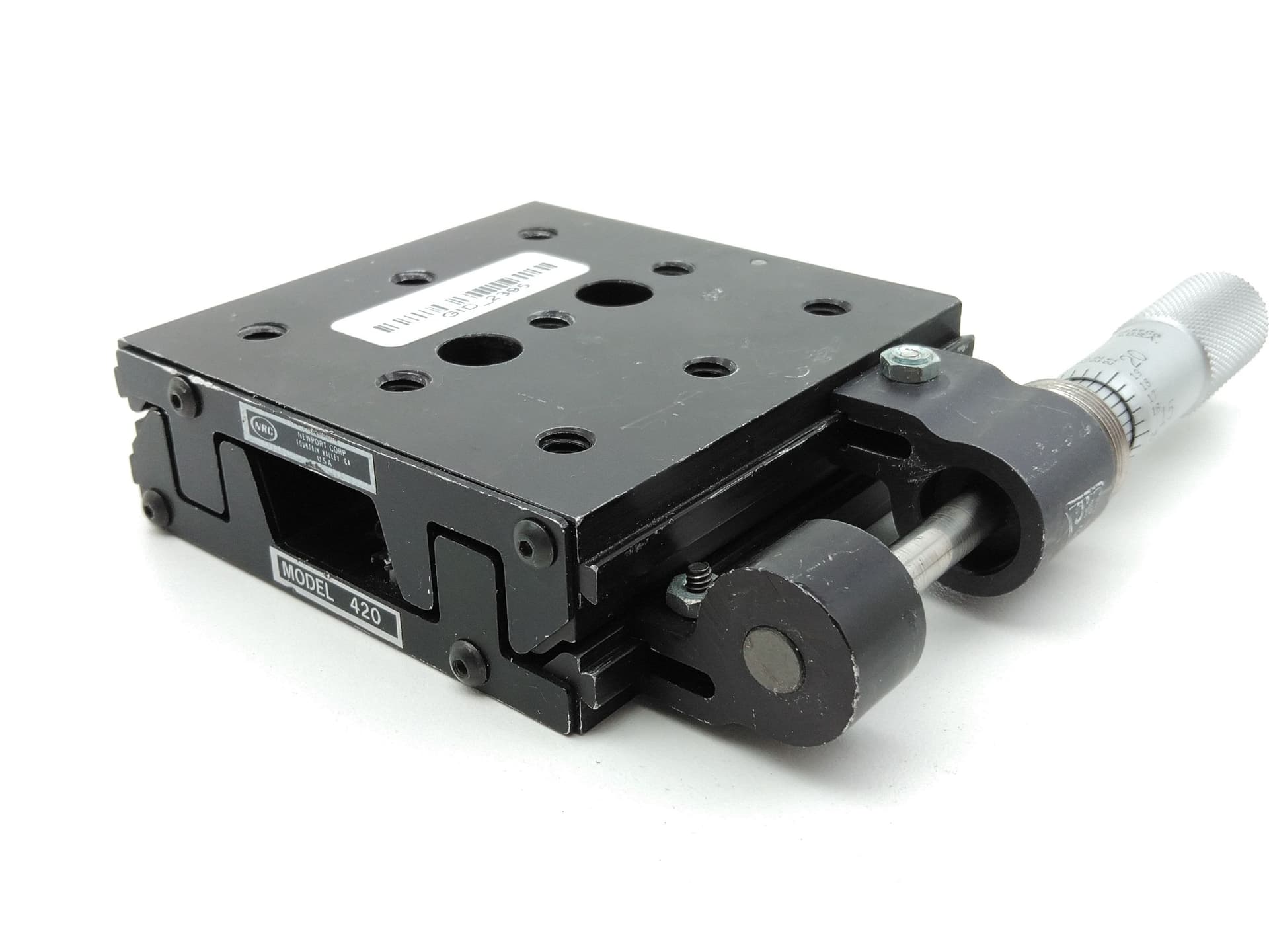NRC Newport 420 Linear Stage Positioner with Micrometer