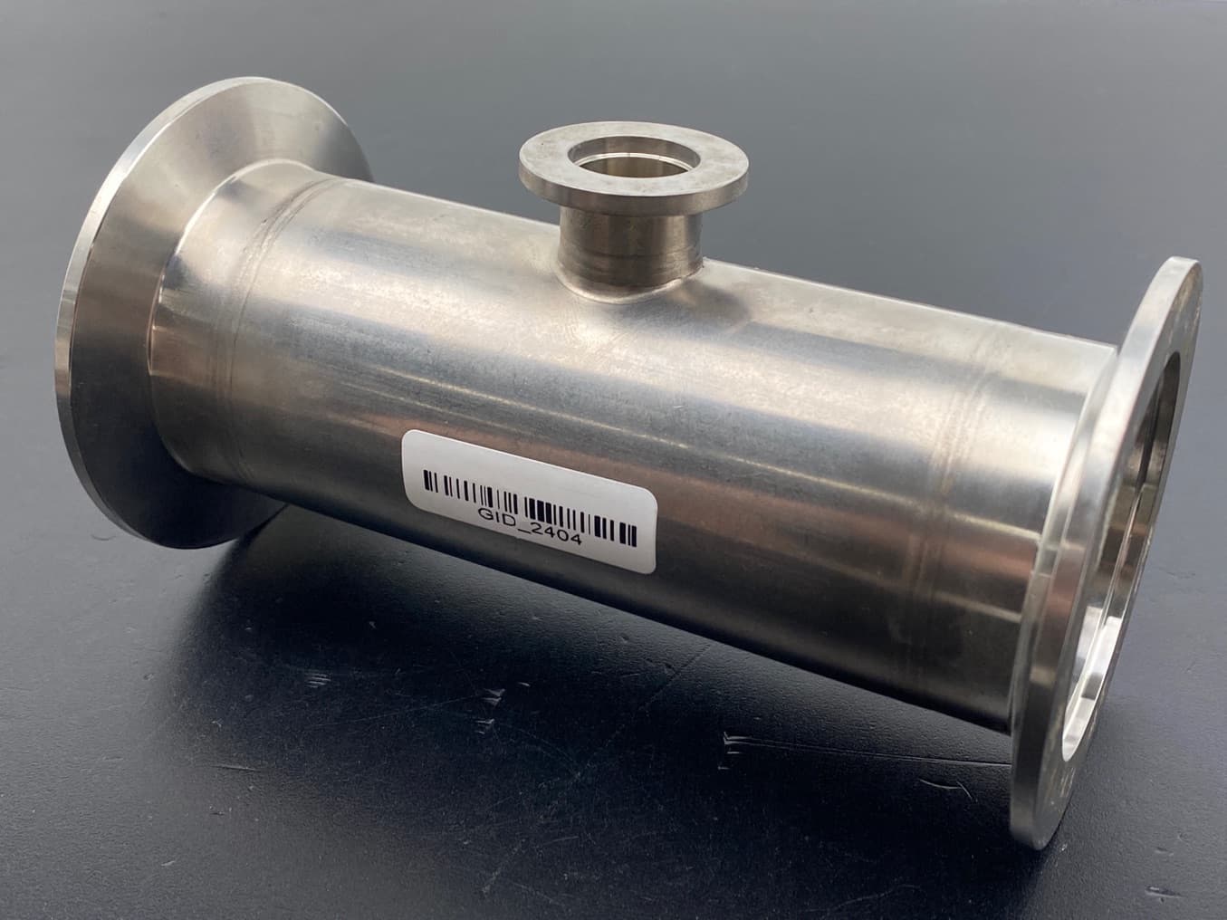Vacuum Fitting KF50 x KF16 SS Reducing Tee