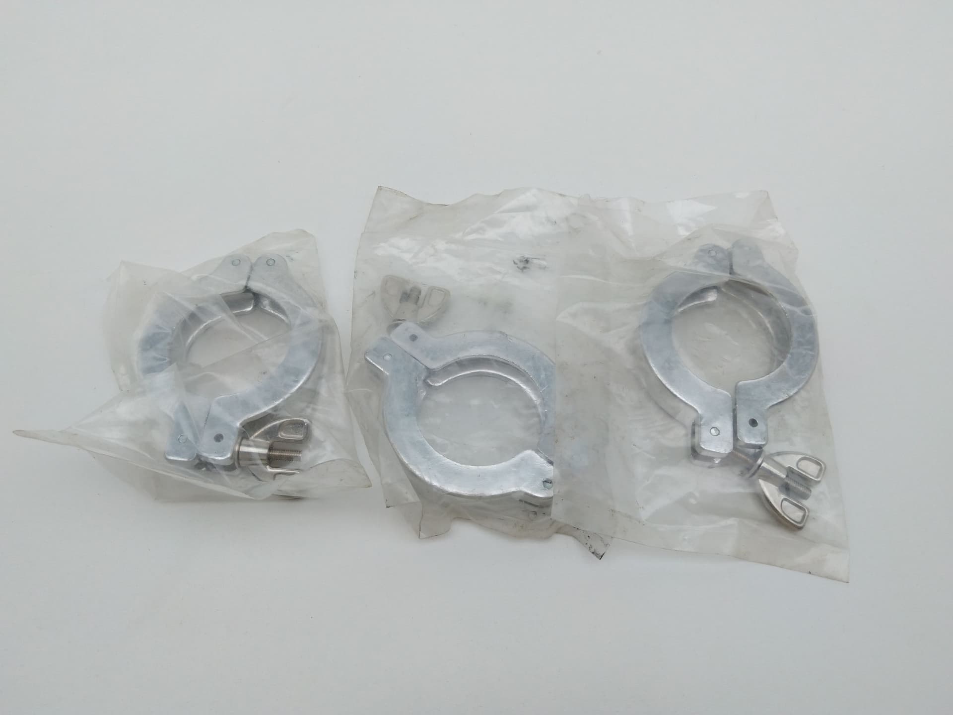 Unbranded Vacuum Clamps NW-40 / KF-40 Hinged Clamps, Aluminum
