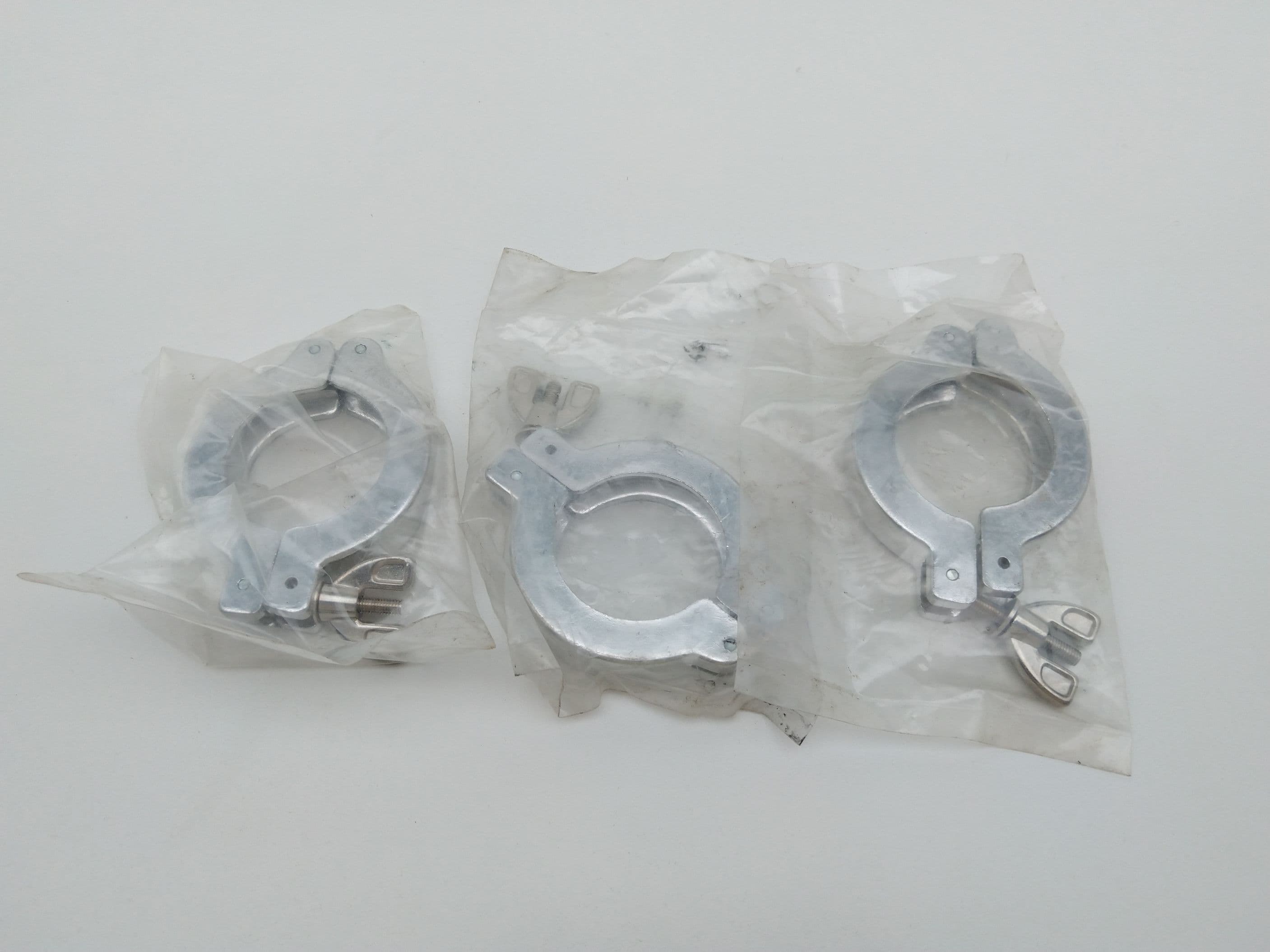 Unbranded Vacuum Clamps NW-40 / KF-40 Hinged Clamps, Aluminum