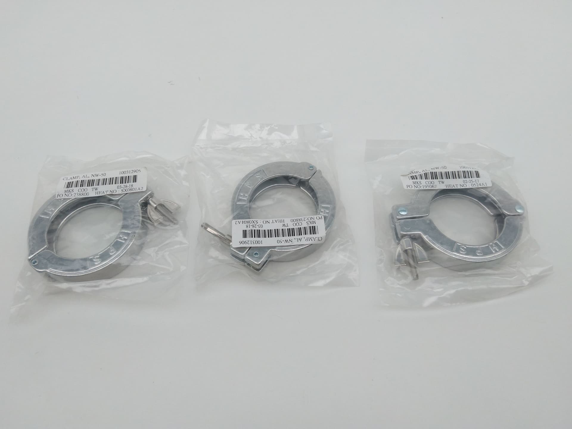 MKS/ HPS 100312906 Aluminum Clamping Ring, DN ISO-NW50 / KF50
