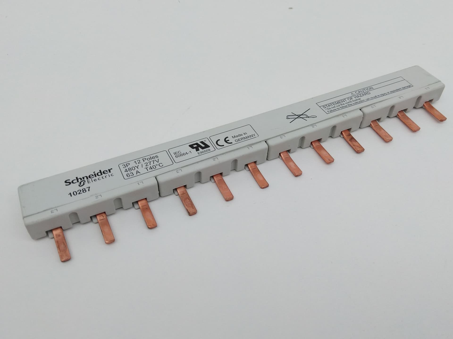 Schneider Electric 10287 BusBar 3PH, 12P, 480Y/277V, 63A