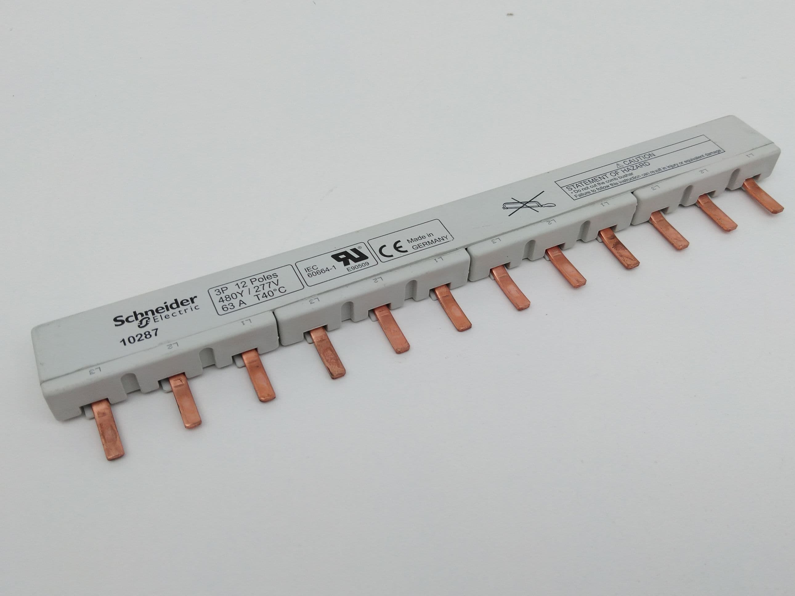 Schneider Electric 10287 BusBar 3PH, 12P, 480Y/277V, 63A