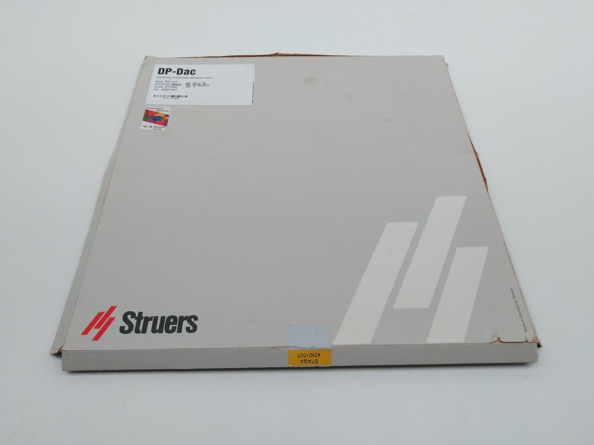Struers 40501007 DP-Dac Polishing Cloths with Adhesive Back, 300mm