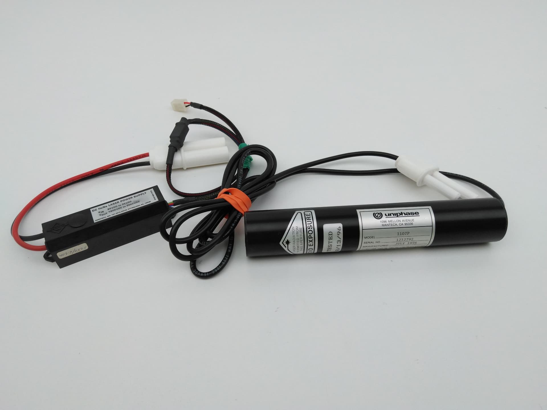 Uniphase/Aerotech 1107P/LSS05 Helium-Neon Laser w PS