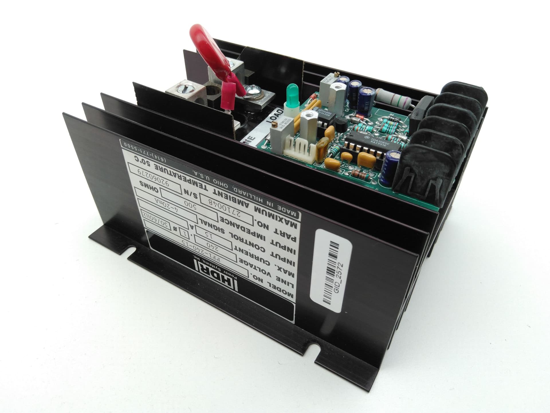 HDR Power Systems PF1-240-15 Power Controller 240V, 15A, 500Ohm, 4-20mA