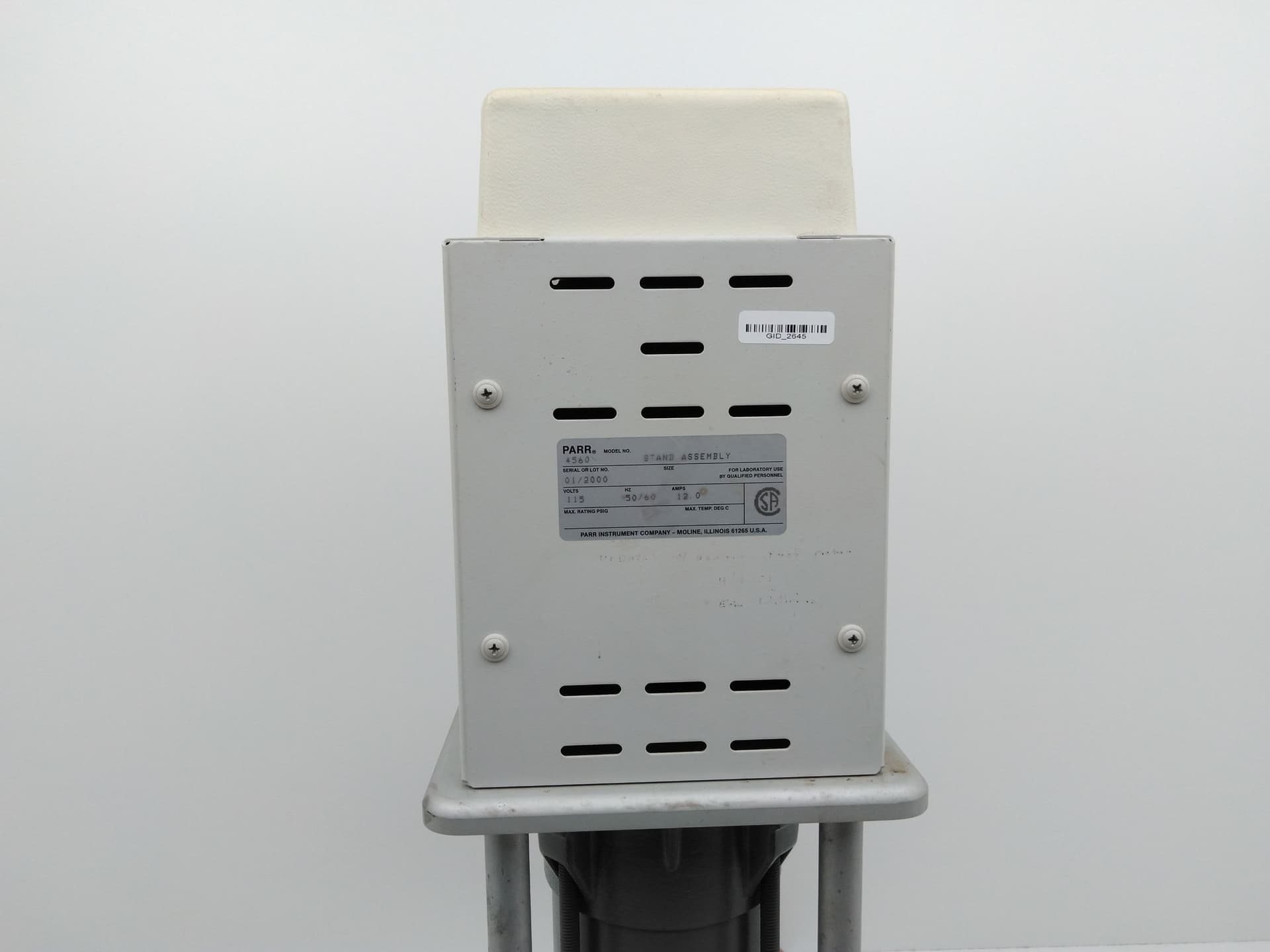 Parr Instruments 4560 Motor and Stand Assembly - Explosion Proof Motor