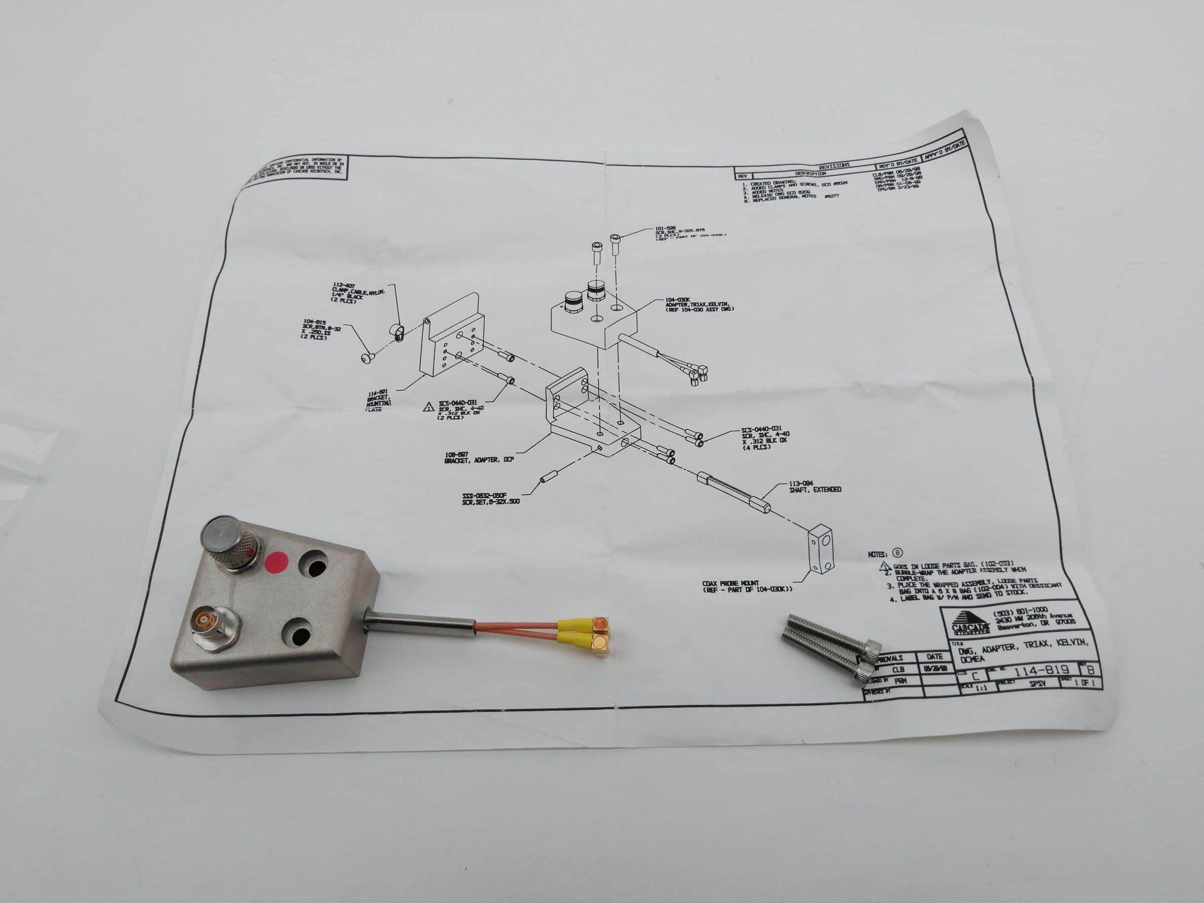 Cascade Microtech 104-030K Triax Adapter EW RF