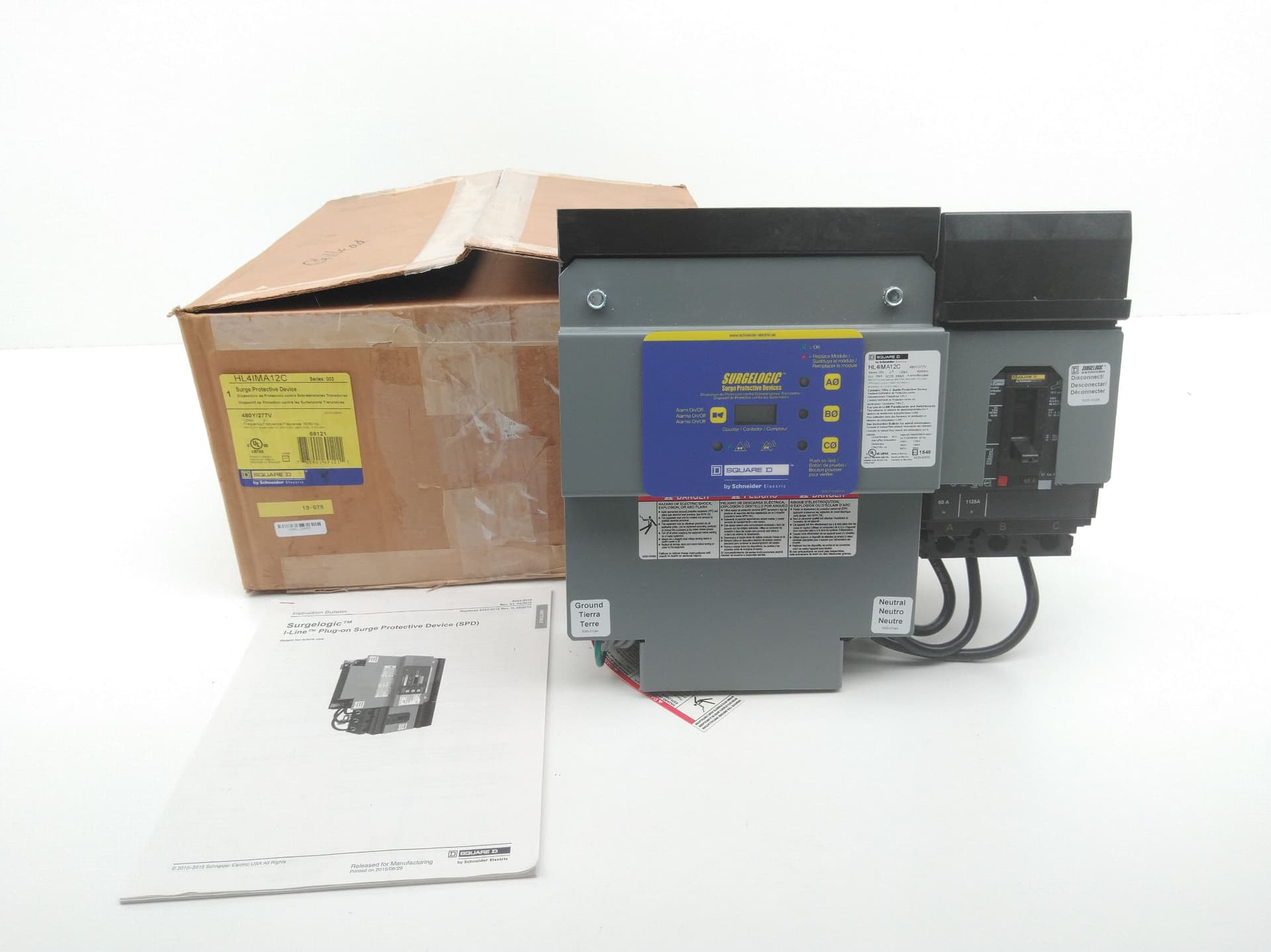 Square D HL4IMA12C Surge Protective Device 120kA, 480Y/277 VAC, 3 phase
