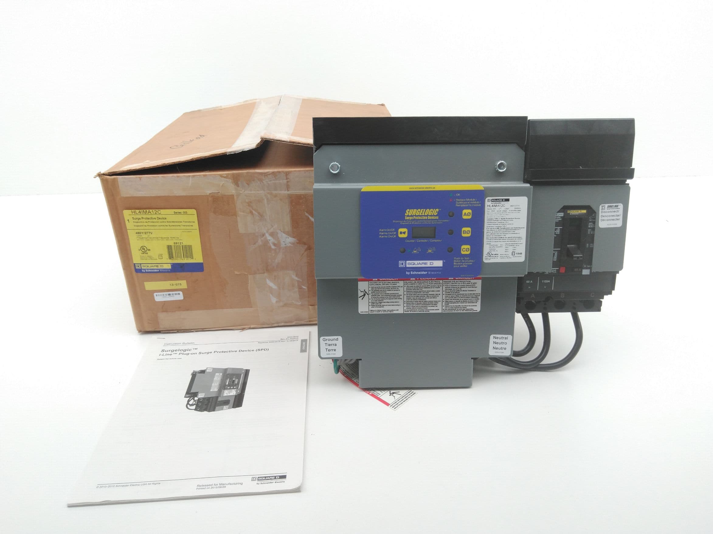 Square D HL4IMA12C Surge Protective Device 120kA, 480Y/277 VAC, 3 phase