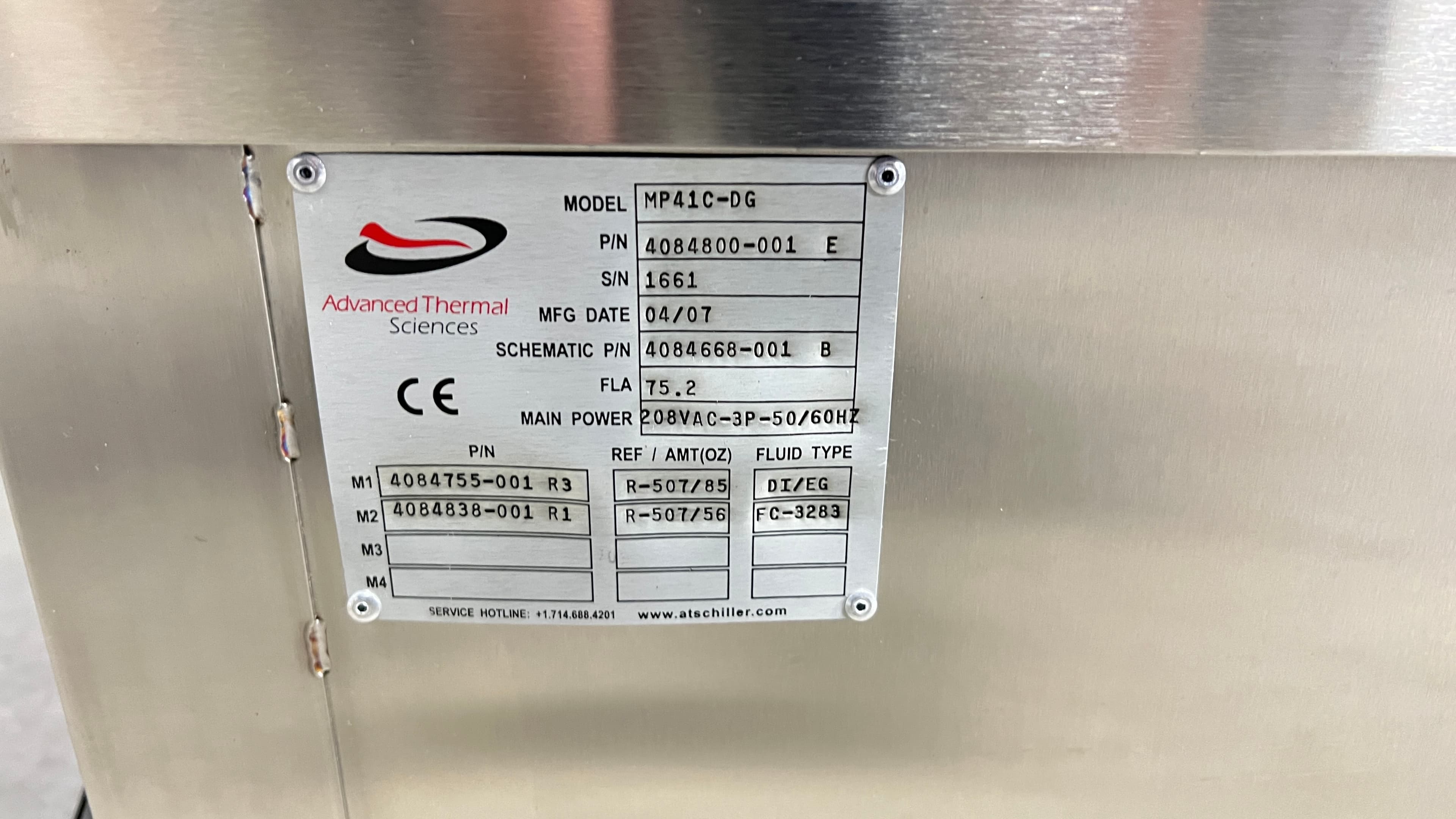 ATS Advanced Thermal Sciences MP41C-DG M-PAK Chiller Heat Exchanger NEW