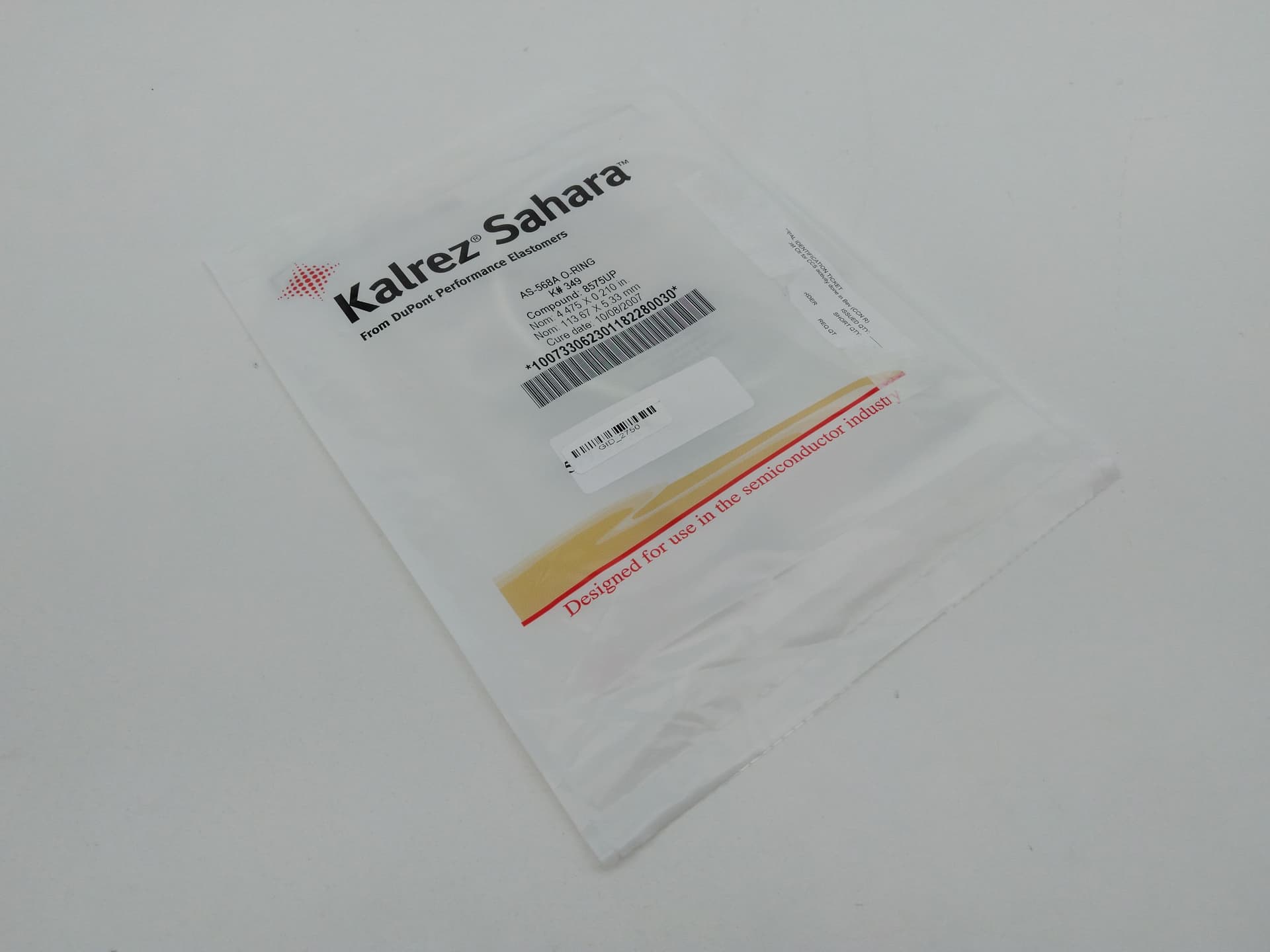 Kalrez Sahara AS-568A K#349 Compound:8575UP O-Ring 113.67 X 5.33mm