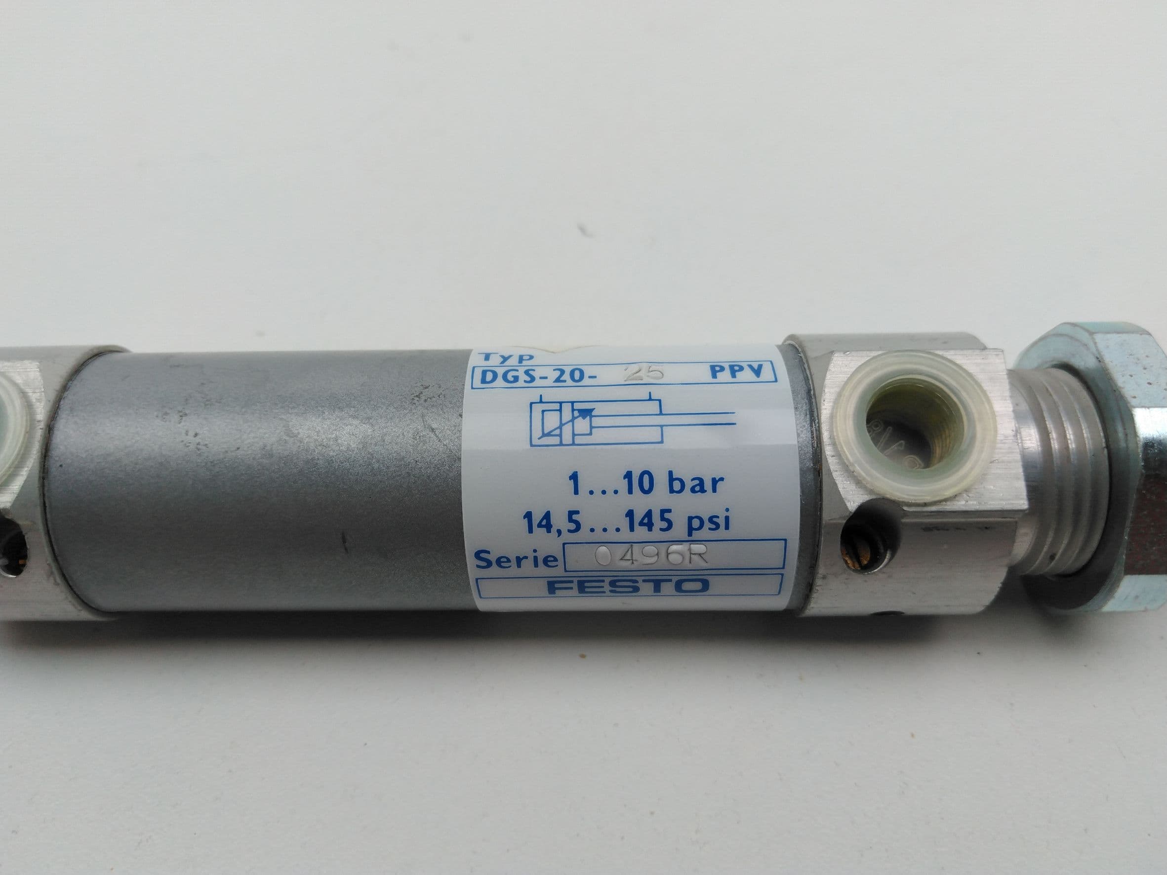 Festo DGS-20-25-PPV Pneumatic Round Cylinder, 145PSI