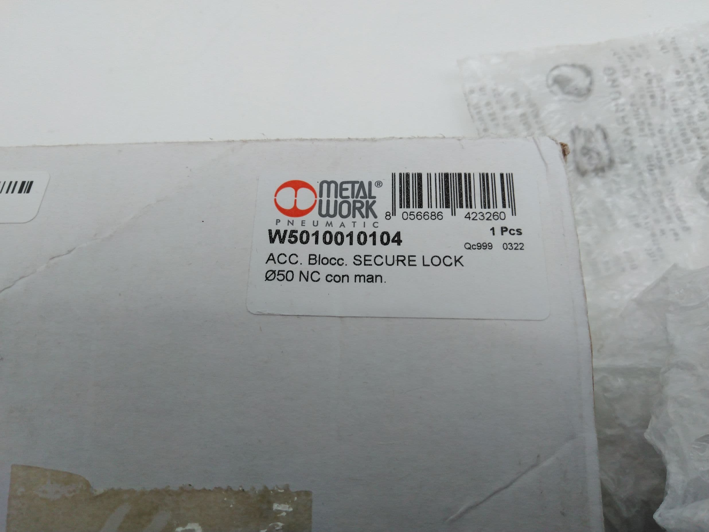 MetalWork Pneumatic W5010010104 Rod Block Secure Lock Ø50 NC Manual Unlocking