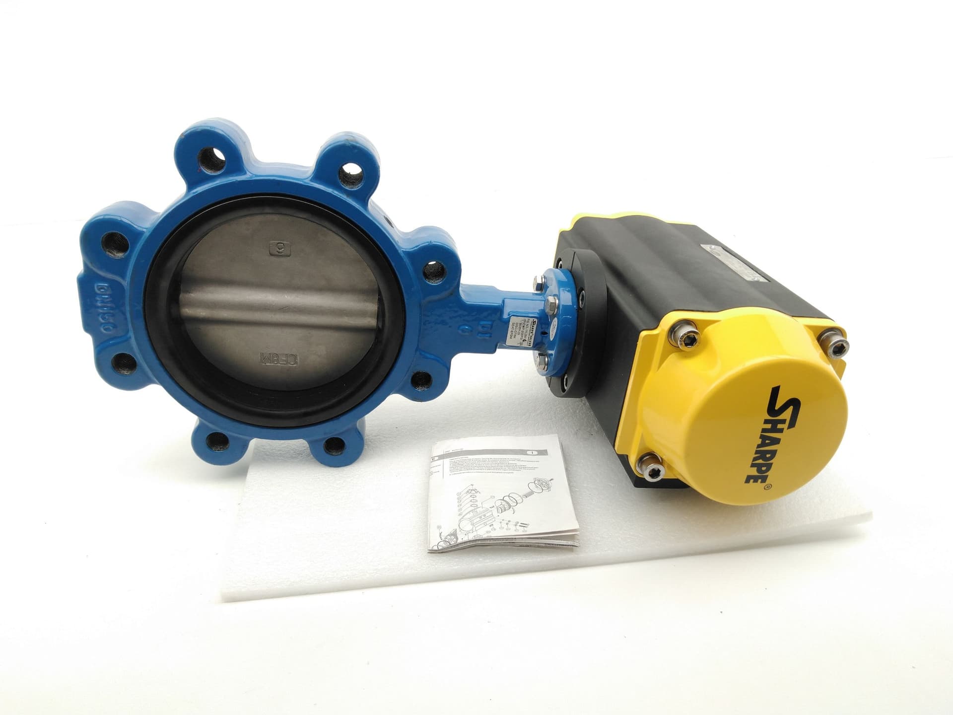 Sharpe SPNII-125-DA Pneumatic Actuator w/ Sharpe 17L26411 6” Butterfly Valve