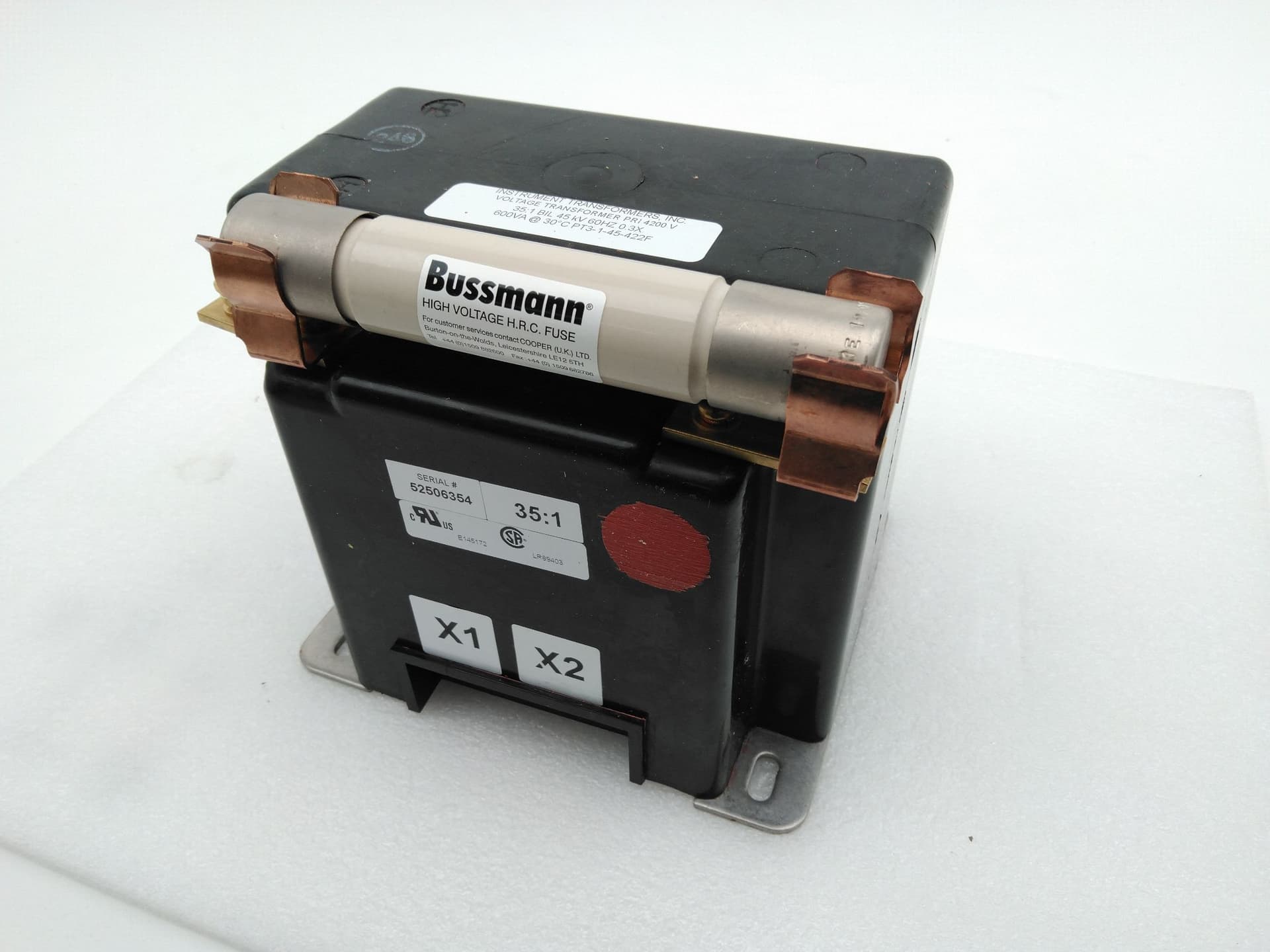 Instrument Transformers Inc PT3-1-45-422F Voltage Transformer 4200V:120V