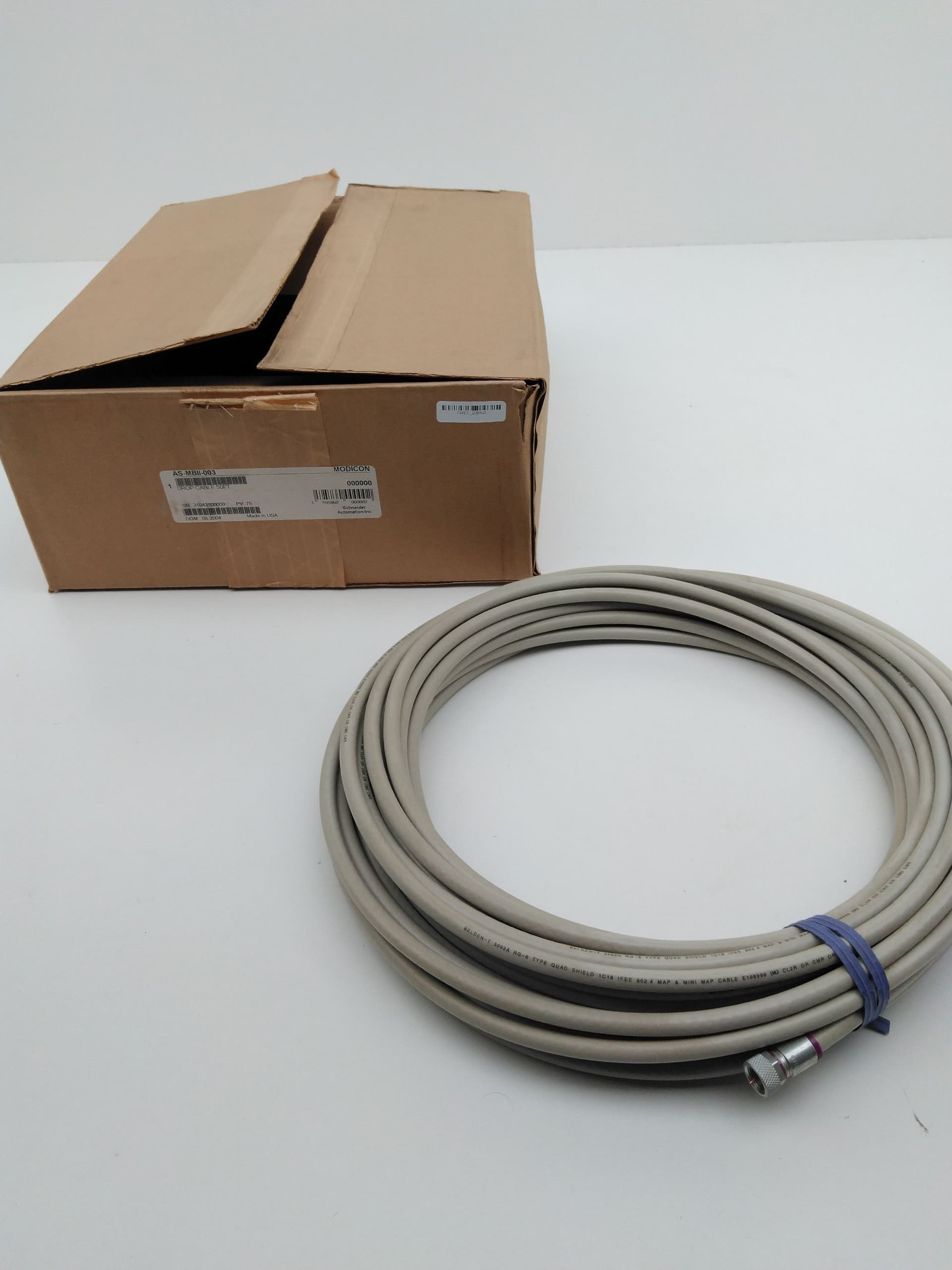 Schneider Electric AS-MBII-003 Modicon Pre Assembled Drop Cable, 50Ft