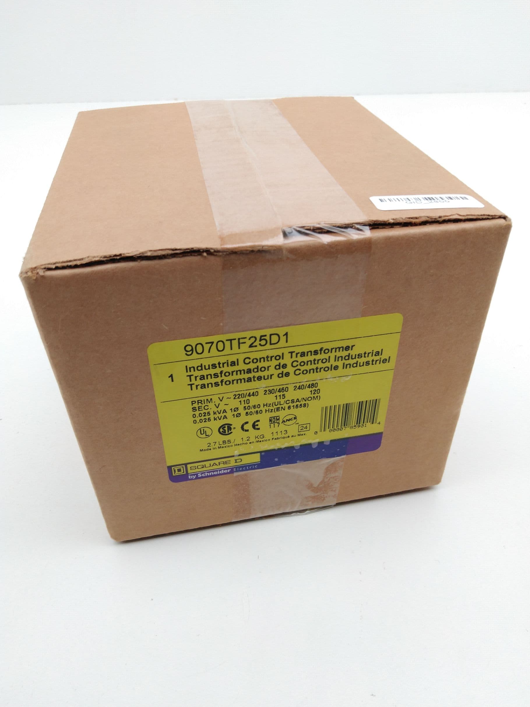 Square D 9070TF25D1 Control Transformer