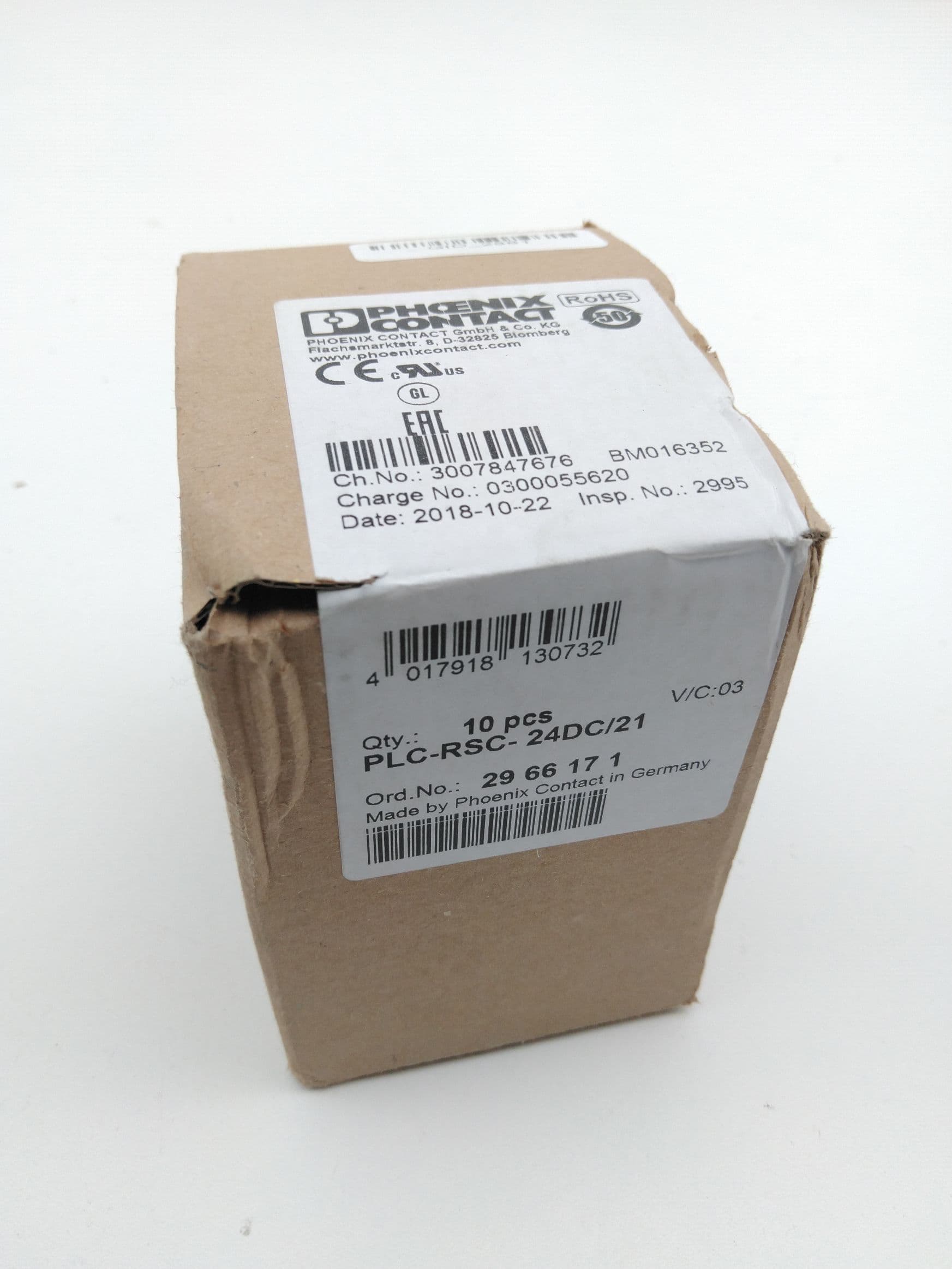 Phoenix Contact 2966171 PLC-RSC- 24DC/21 Relay Module 10Pcs