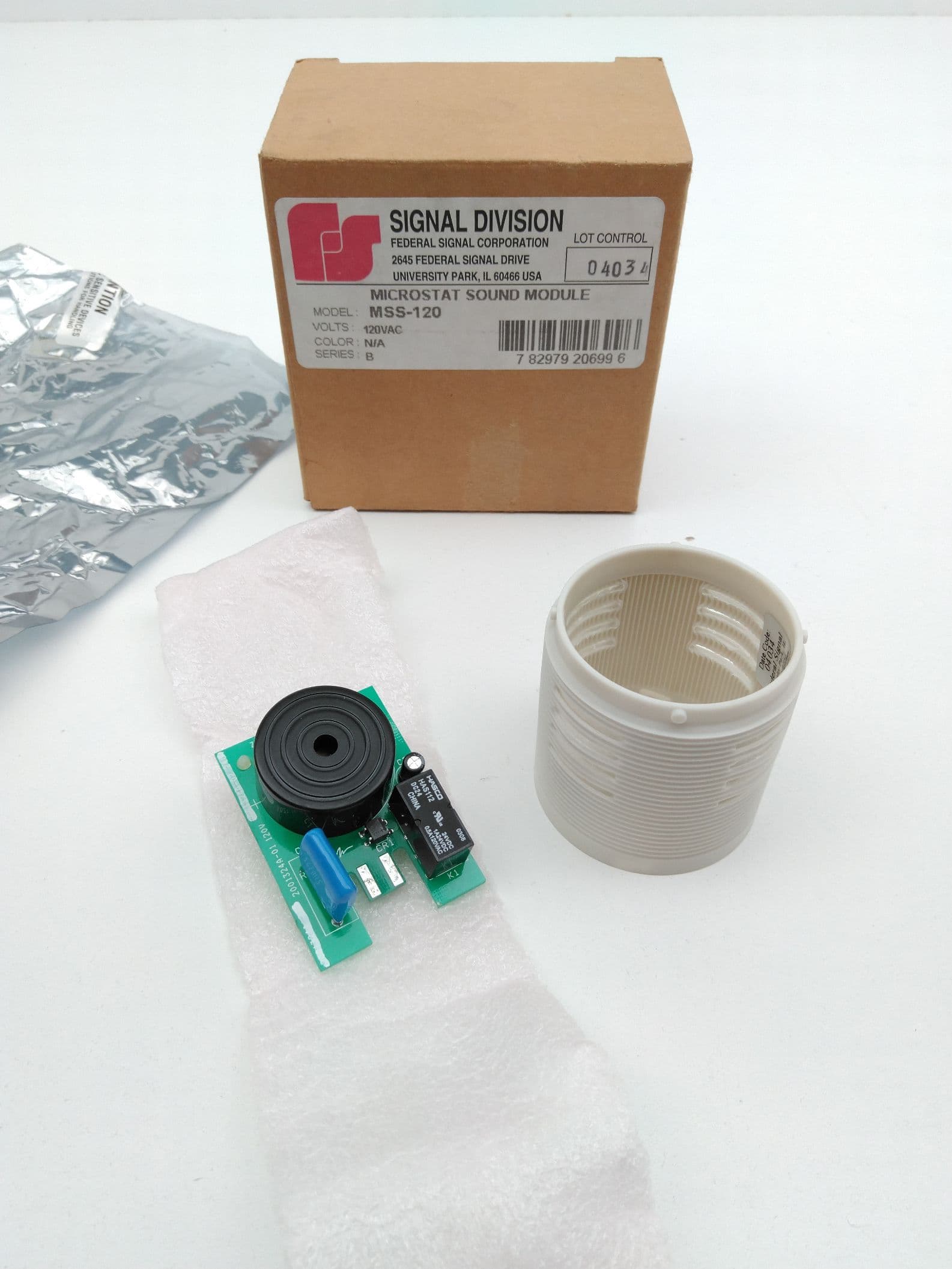 Federal Signal MSS-120 Microstat Sound Module Series B, 120VAC