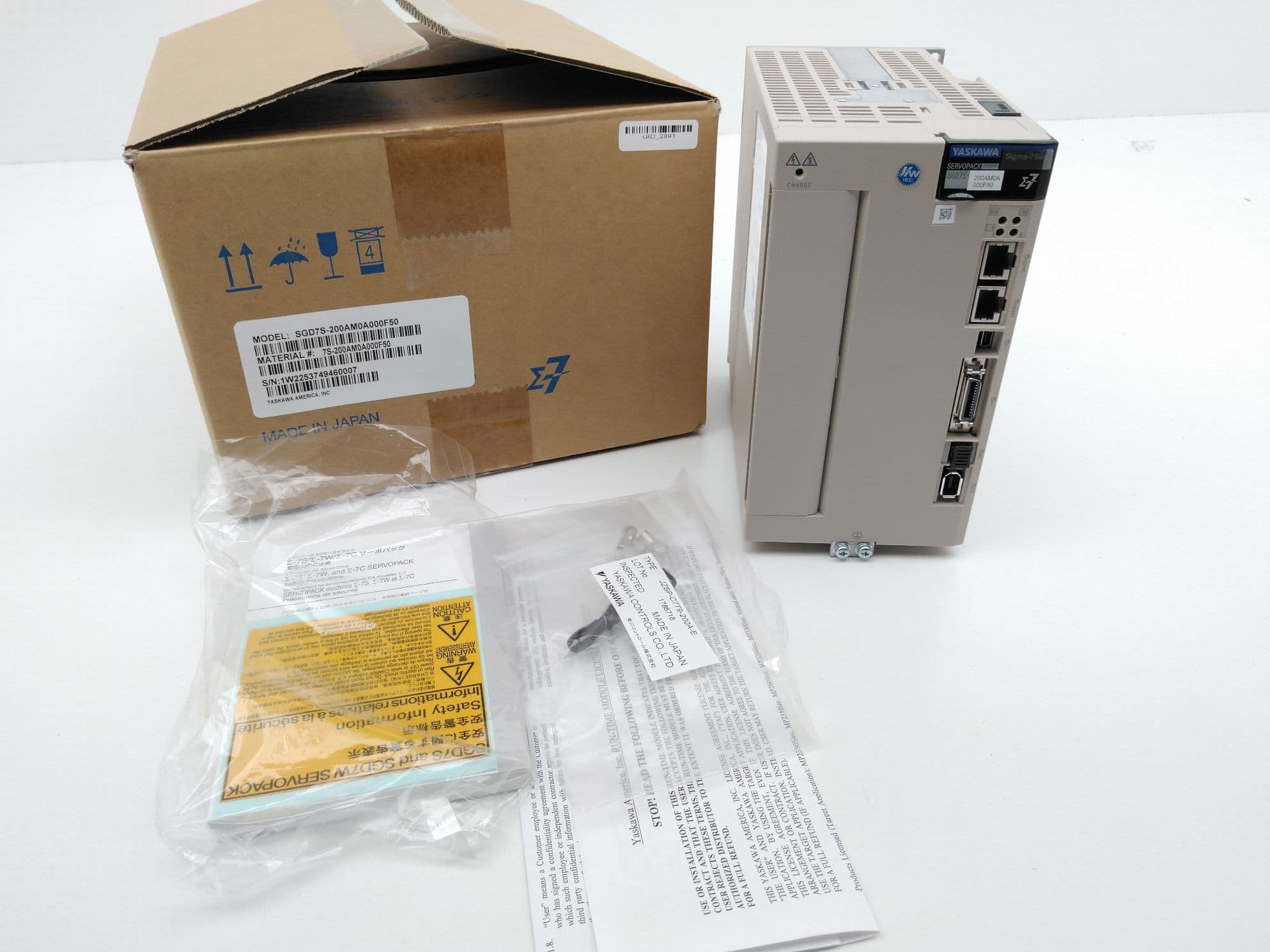 Yaskawa SGD7S-200AM0A000F50 Sigma-7Siec Servo Pack Amplifier