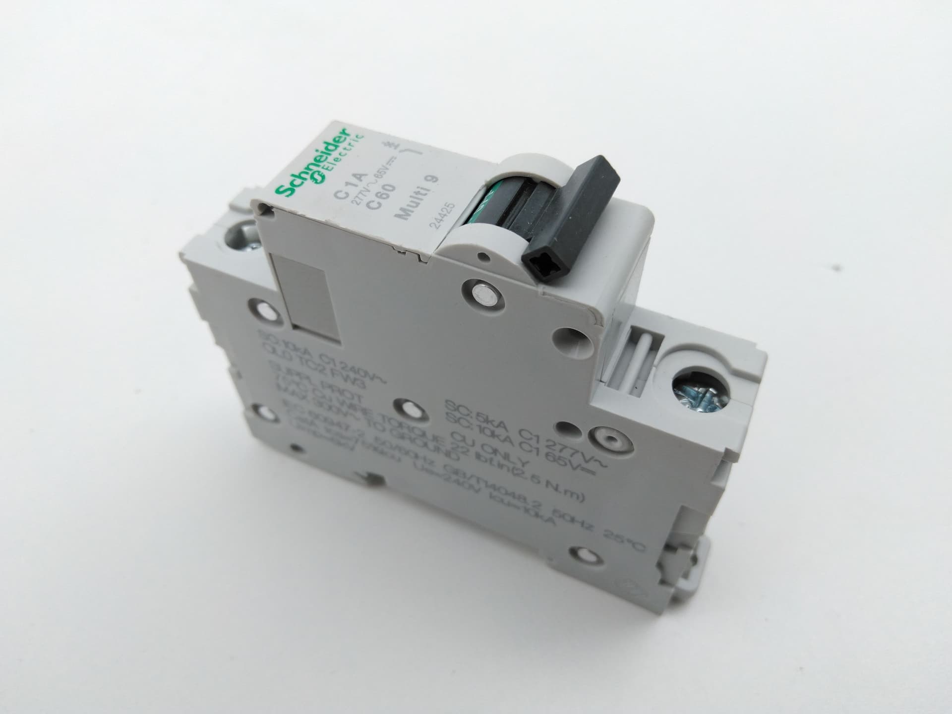 Schneider Electric 24425 Miniature Circuit Breaker Multi 9, C60, 1A, 277VAC