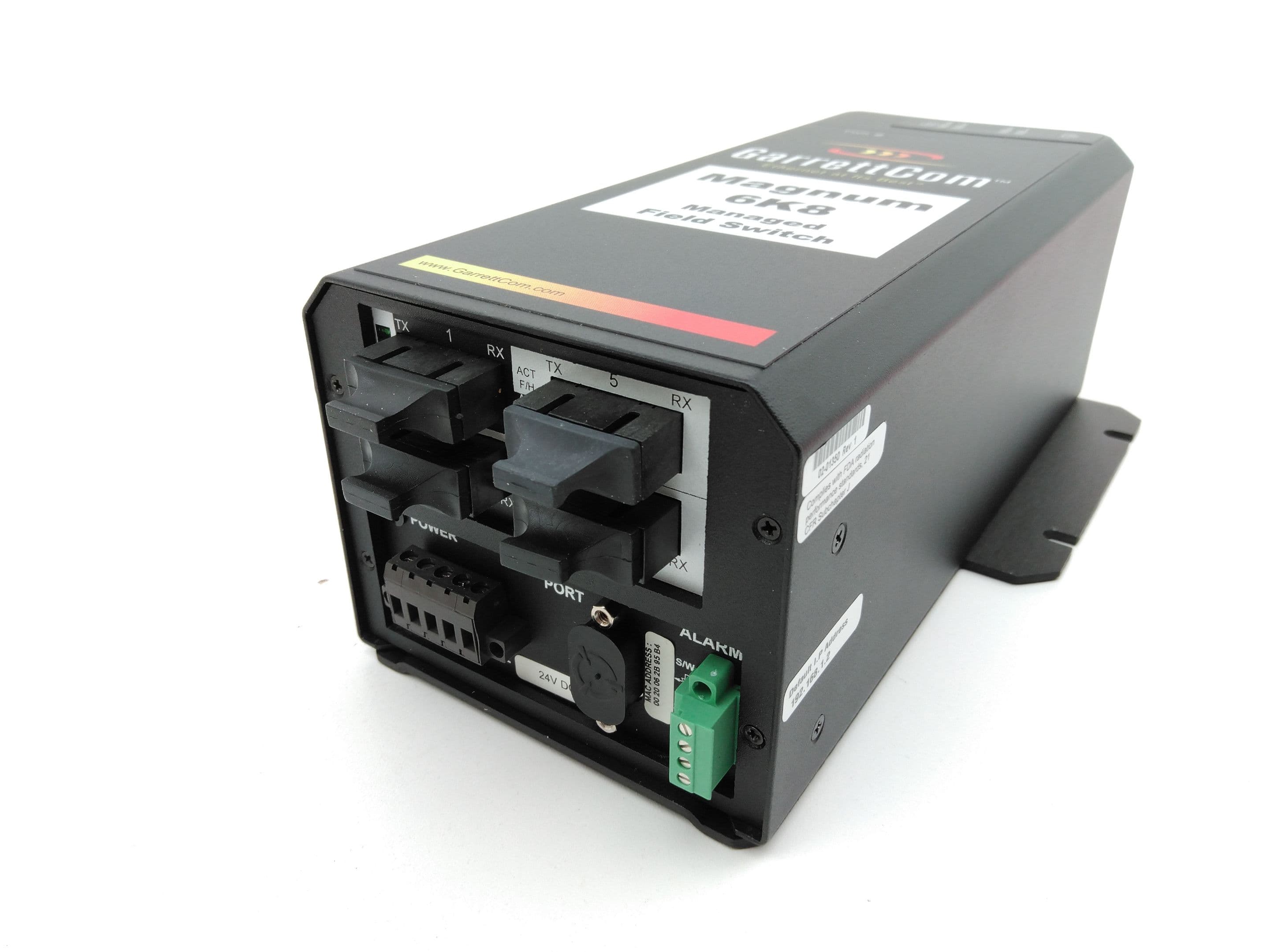 GarrettCom Magnum 6K8-24VDC-DSRC W 1-6KP4V-FXSC Industrial Field Switch
