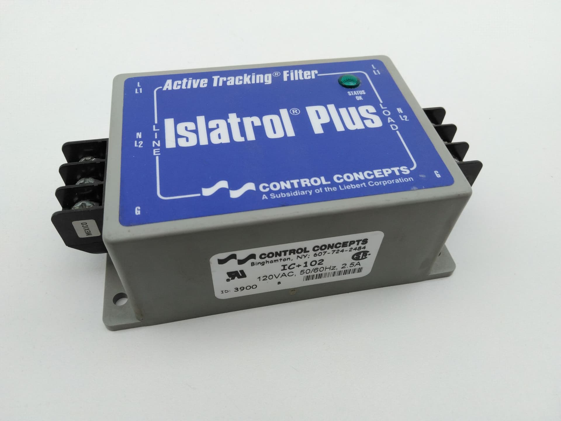 Control Concepts IC+102 Islatrol Plus Active Tracking Filter 120Vac, 2.5A
