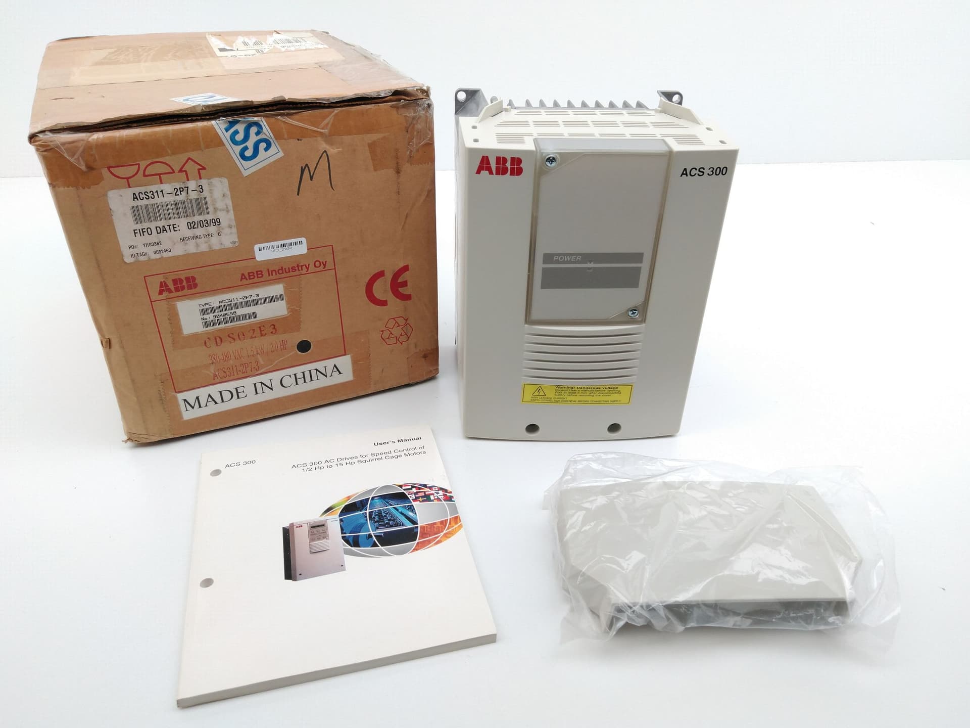 ABB ACS311-2P7-3 AC Drive, 1.5kW, 2.0 HP,380-480 VAC