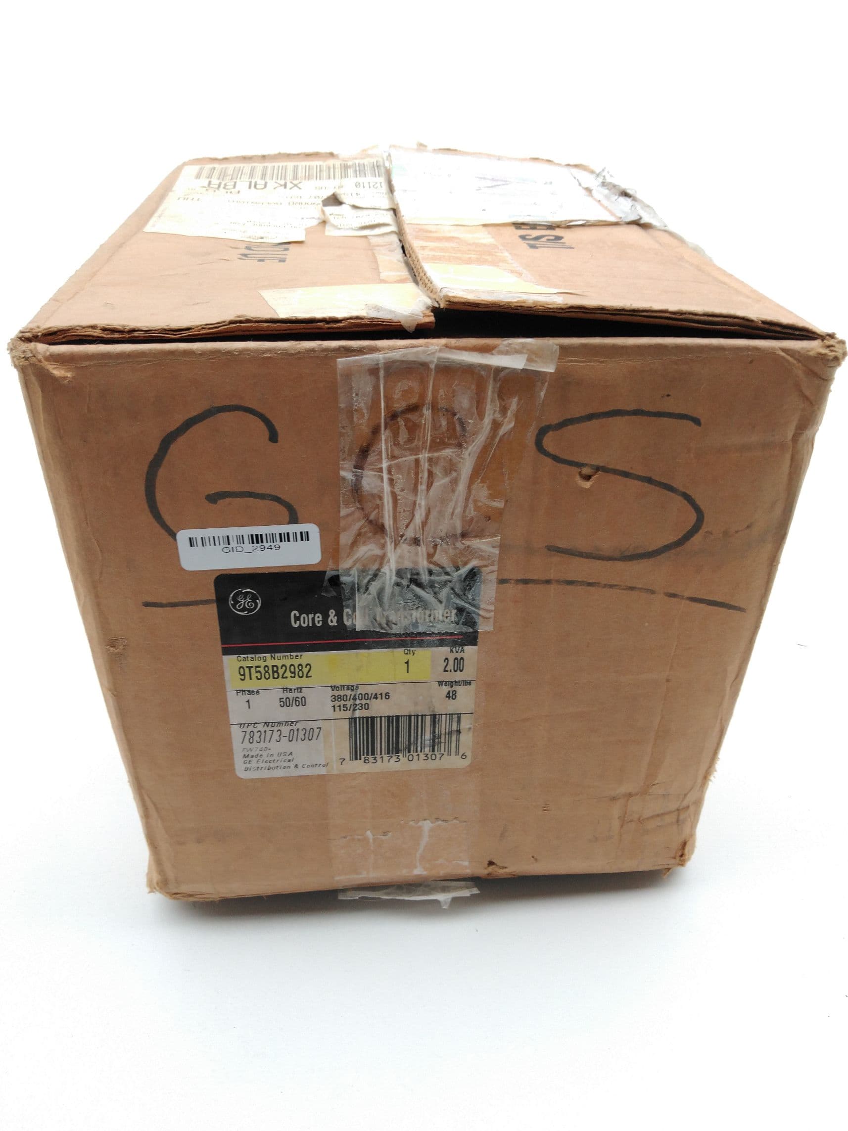 General Electric 9T58B2982 Control Transformer 2kVA