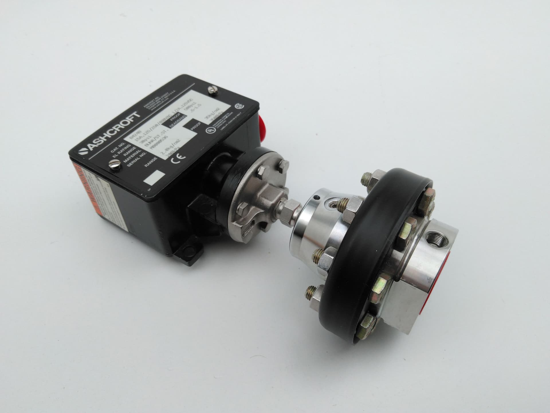 Ashcroft B424B Pressure Switch Range 30Psi w/ 200 Threaded Diaphragm Seal
