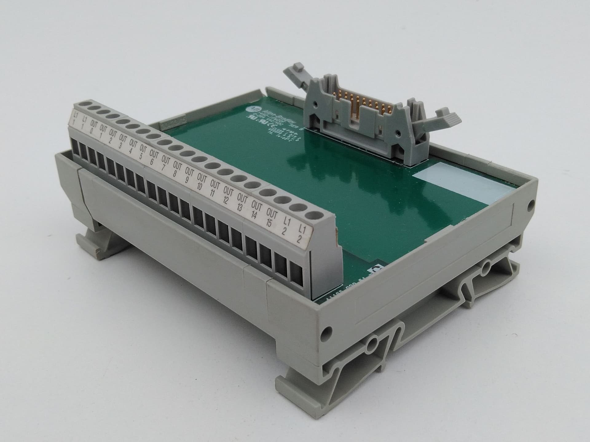 Allen-Bradley 1492-IFM20F Ser B 20 Point Feed Through Interface Module, 0-265V