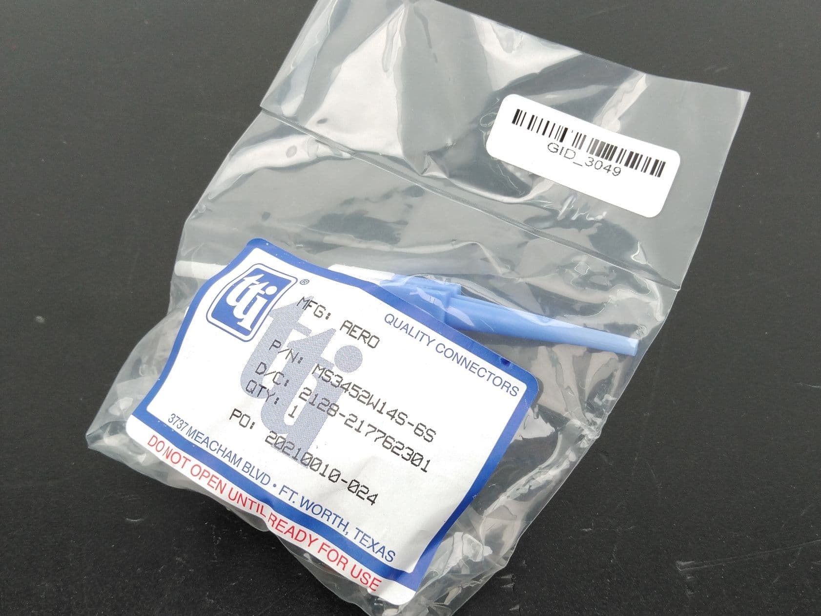 TTI Aero Electric MS3452W14S-6S 6 Position Circular MIL-DTL-5015 Connector Kit
