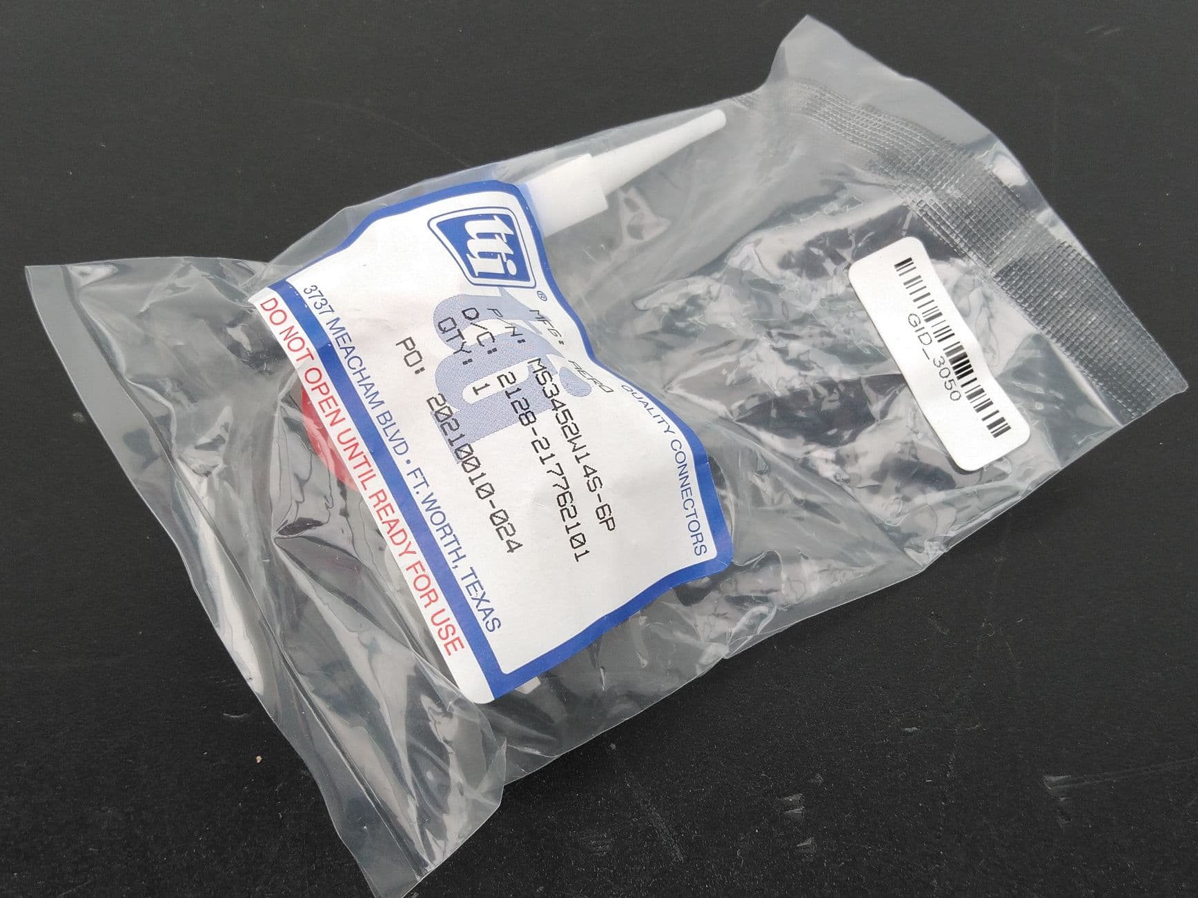 TTI Aero Electric MS3452W14S-6P 6 Position Circular MIL-DTL-5015 Connector Kit