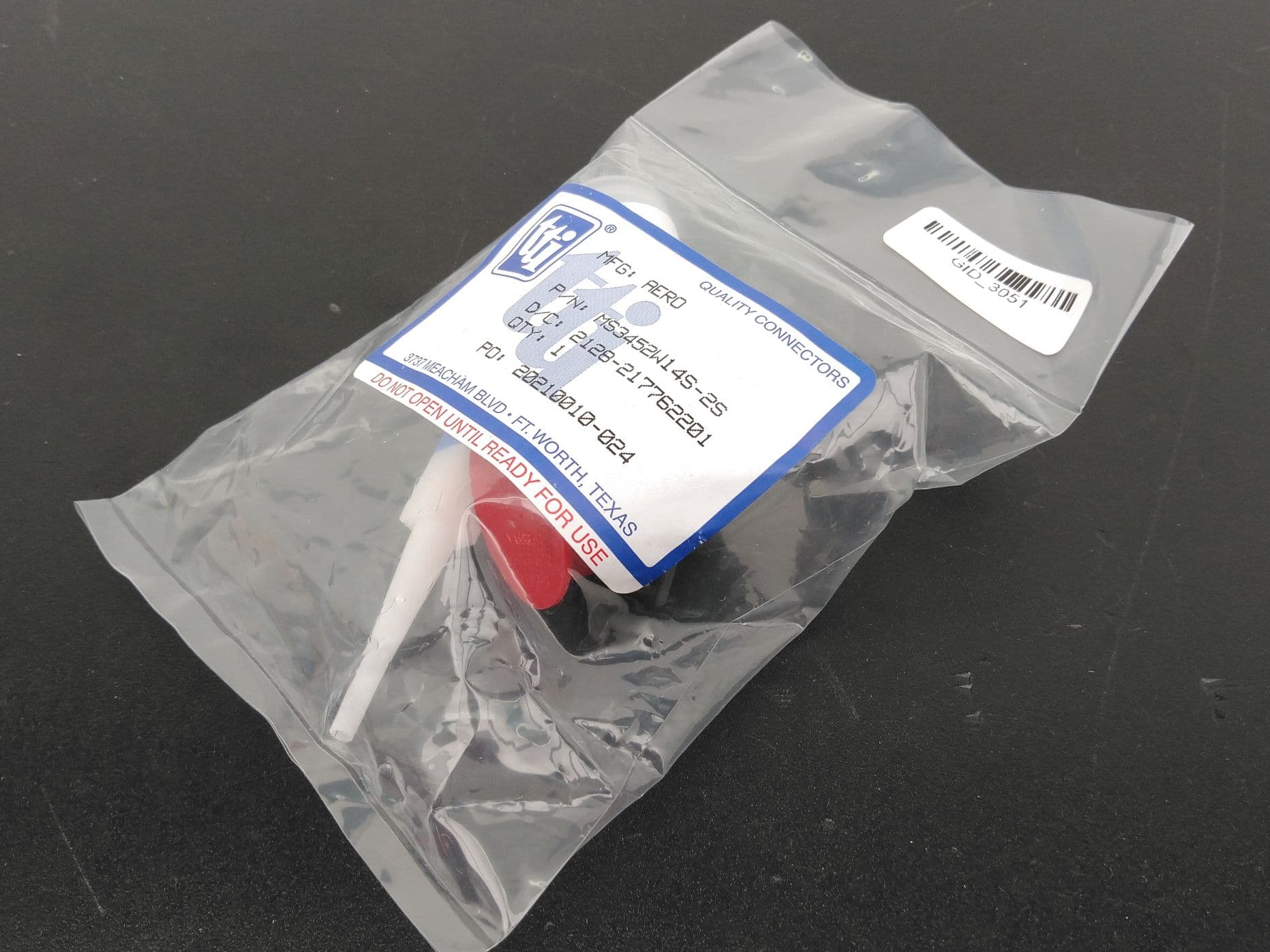 TTI Aero Electric MS3452W14S-2S 4 Position Circular MIL-DTL-5015 Connector Kit