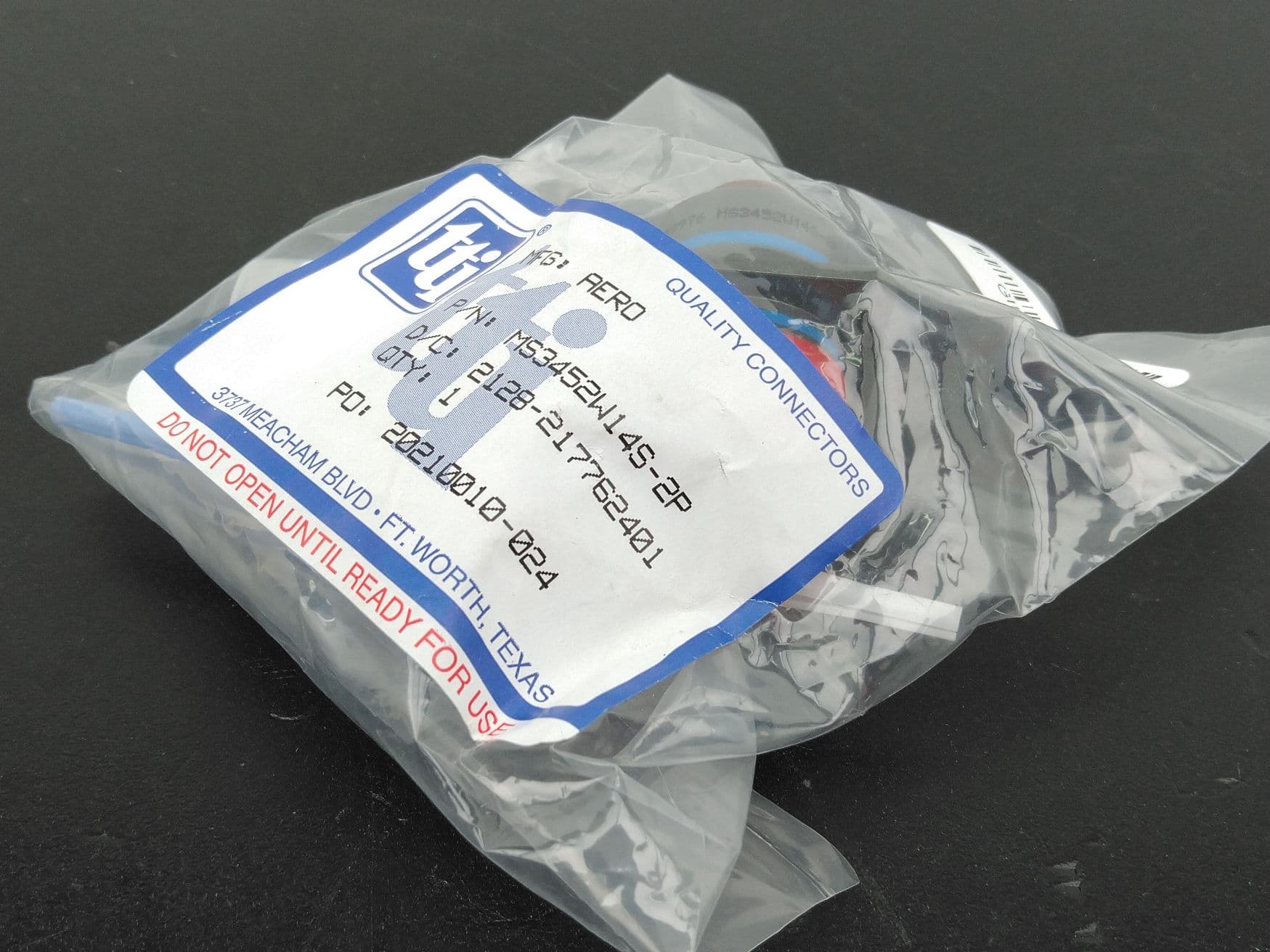 TTI Aero Electric MS3452W14S-2P 4 Position Circular MIL-DTL-5015 Connector Kit